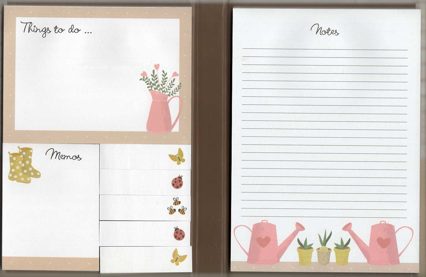 Gifted Stationery Potting Shed Sticky Notes Folder