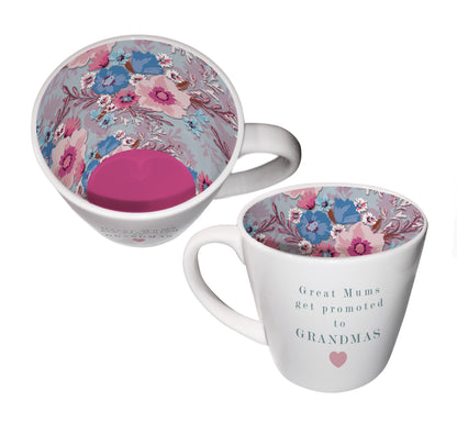 Great Mums Promoted To Grandmas Ceramic Inside Out Mug
