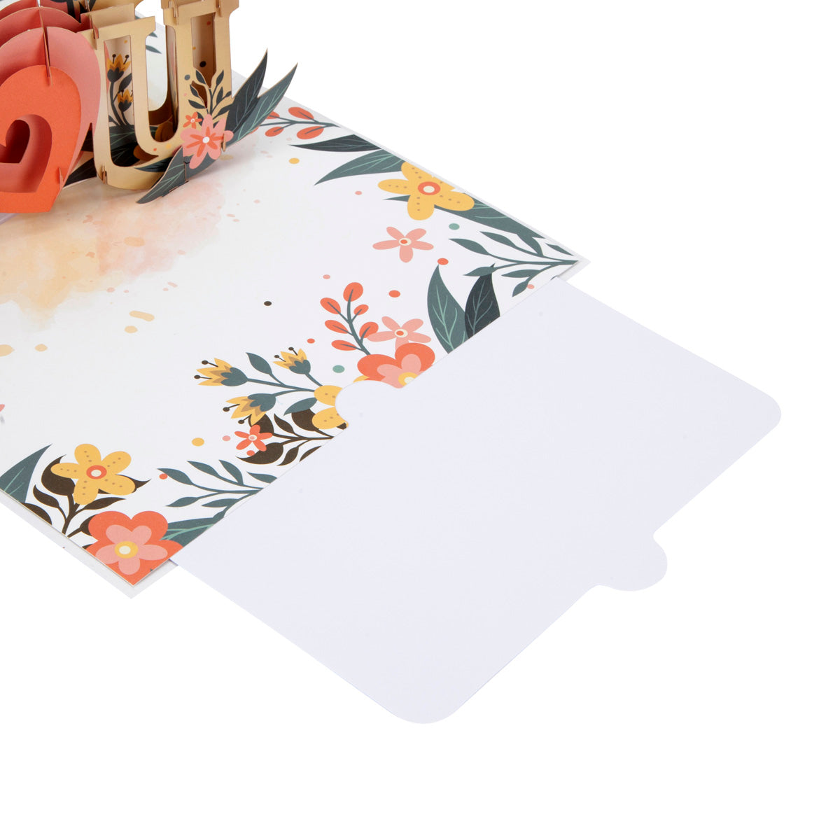 I Love You Floral Pop Up Greeting Card
