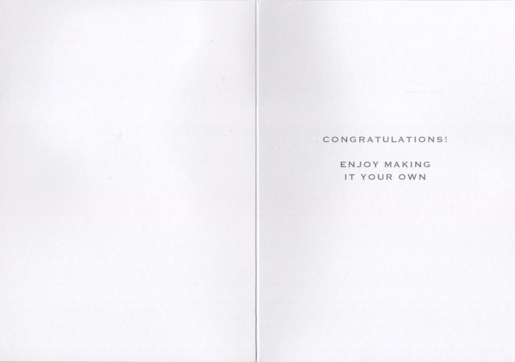 New Home Making Memories Embellished New Home Greeting Card