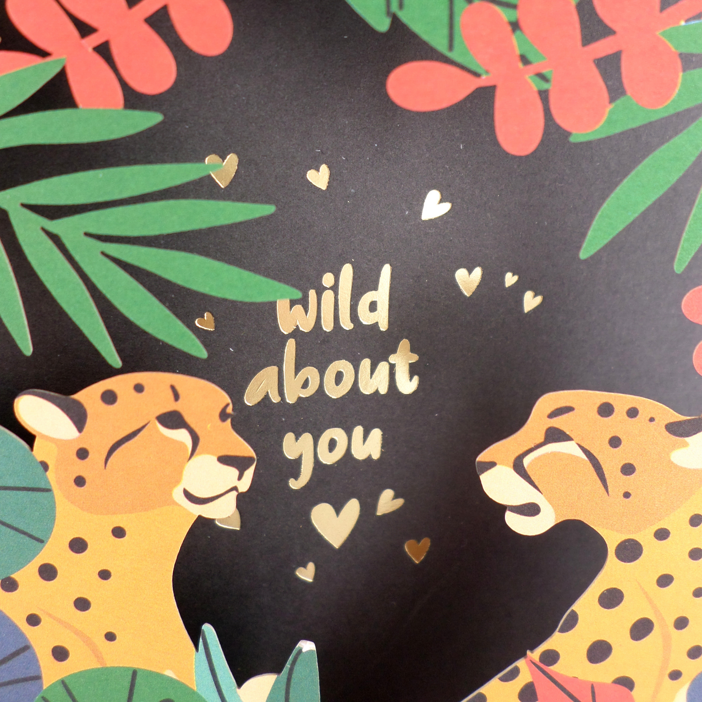 Paper Cut Art Wild About You Jungle Romantic Greeting Card