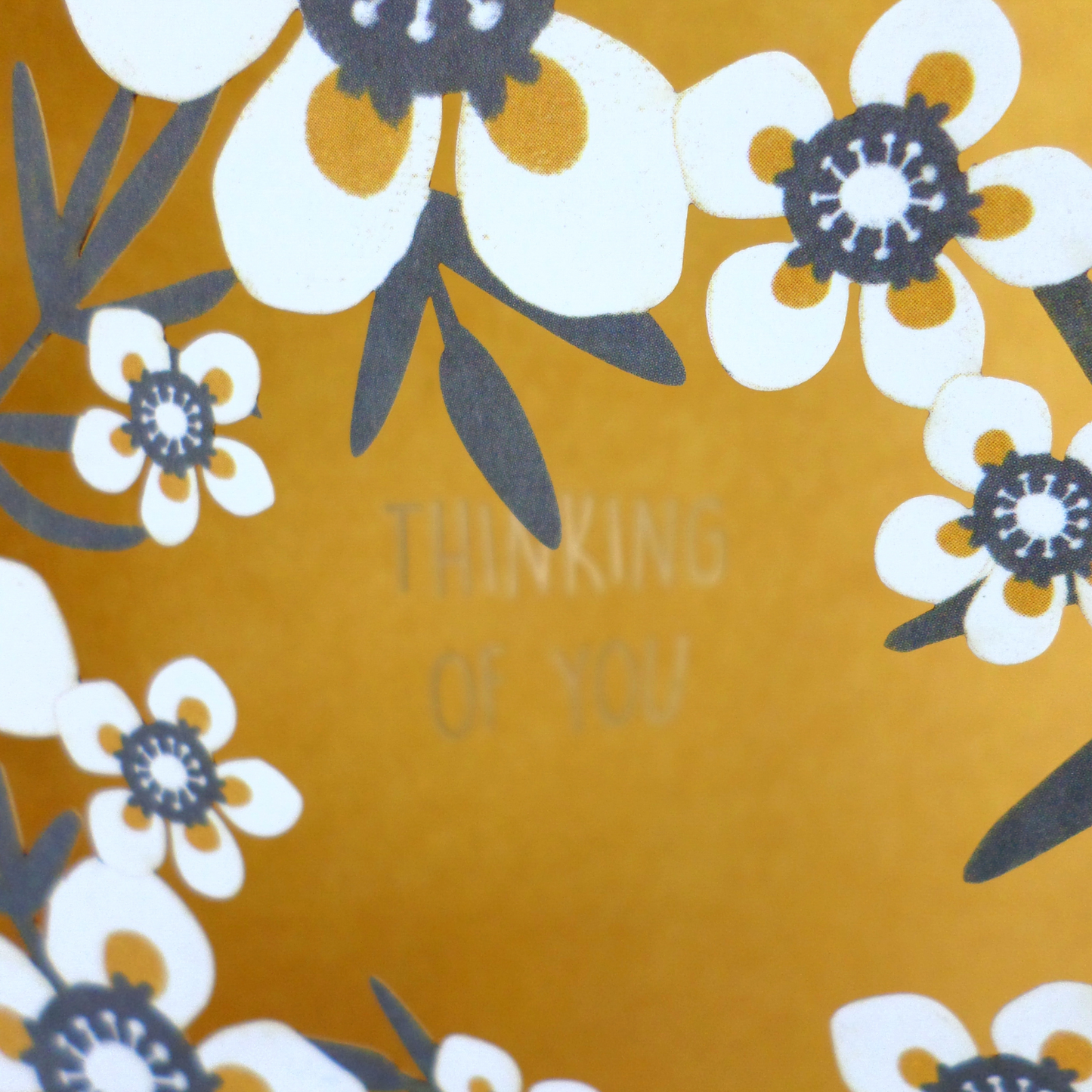 Paper Cut Art Thinking Of You Floral Any Occasion Greeting Card