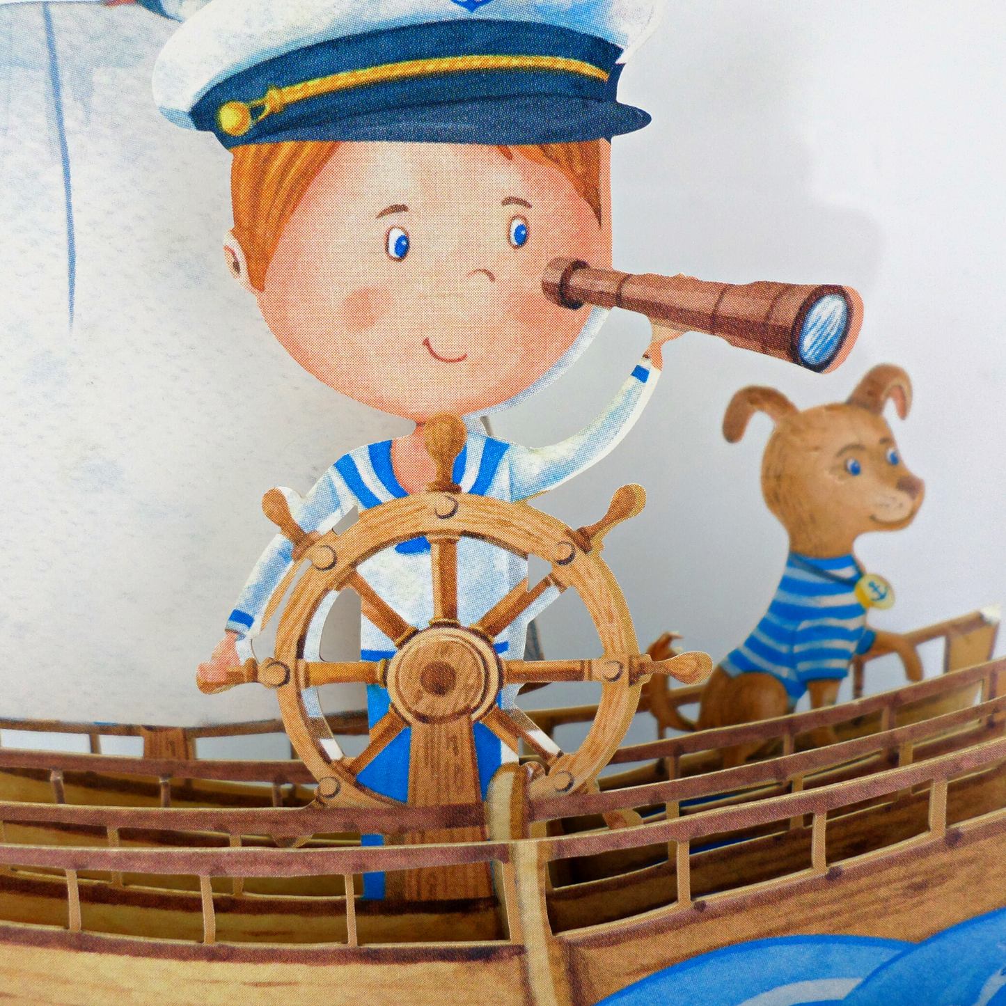 Sea Adventure Birthday Celebration 3D Pop Up Card For Kids