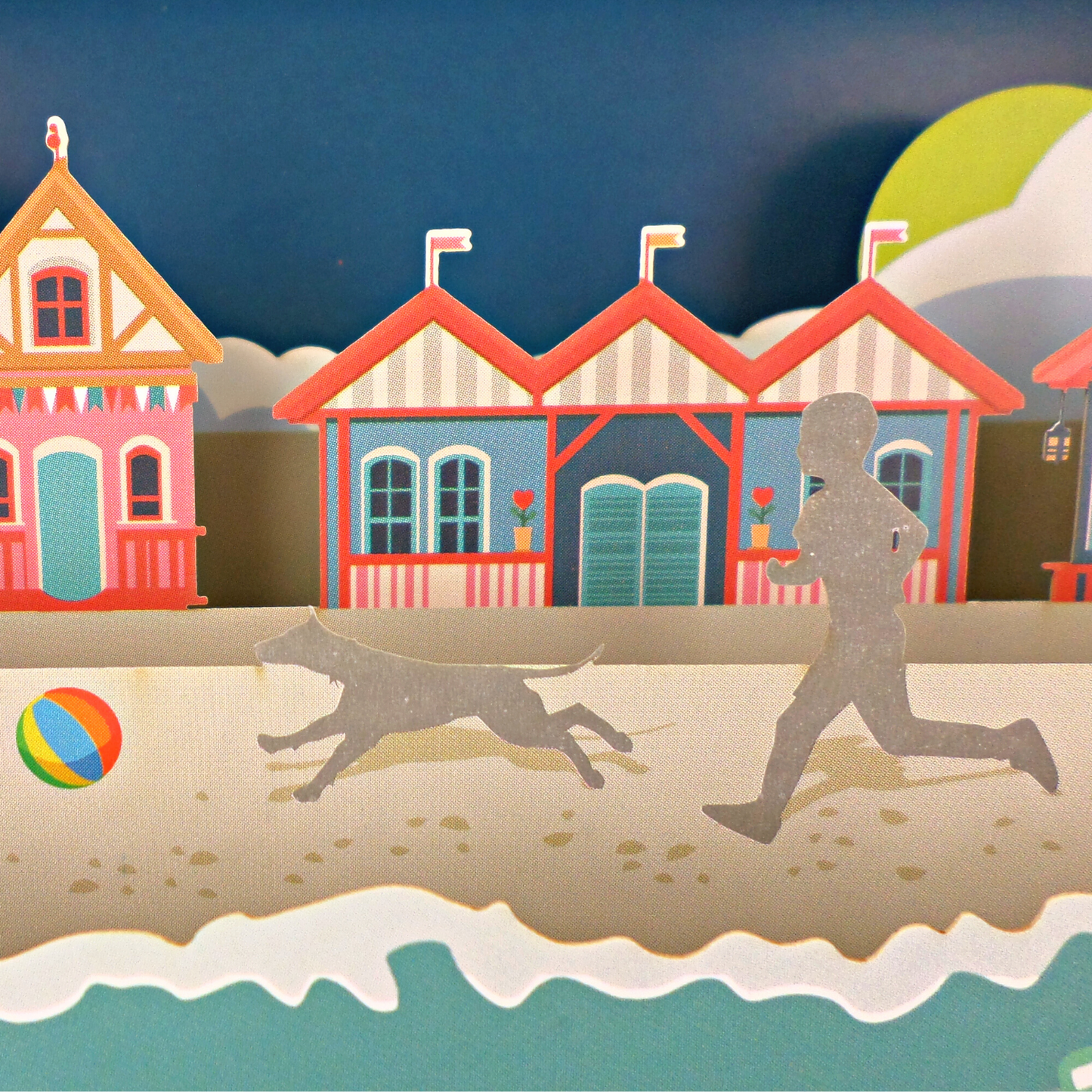 Message In A Bottle Seaside Pop Up Any Occasion Greeting Card