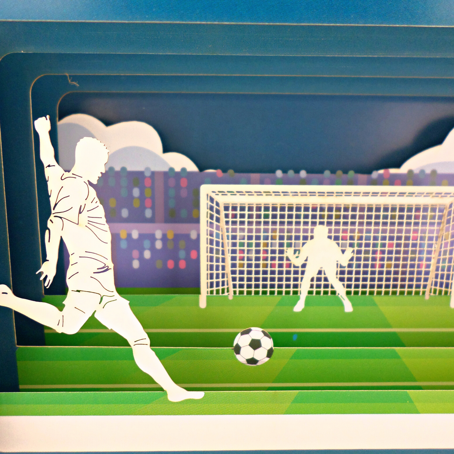 Message In A Bottle Football Pop Up Any Occasion Greeting Card