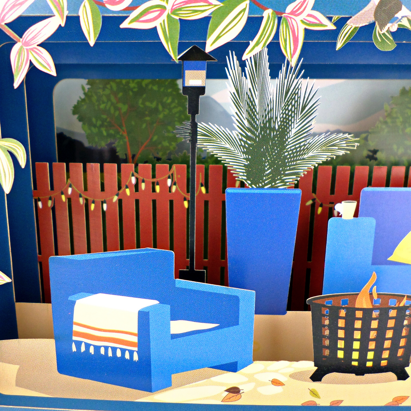 Message In A Bottle Terrace Pop Up Any Occasion Greeting Card