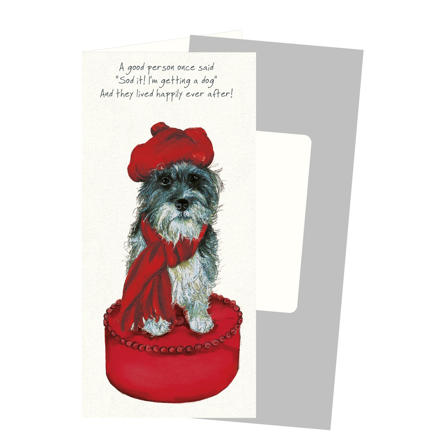 Scruffy Dog Happily Ever After Little Dog Laughed Greeting Card
