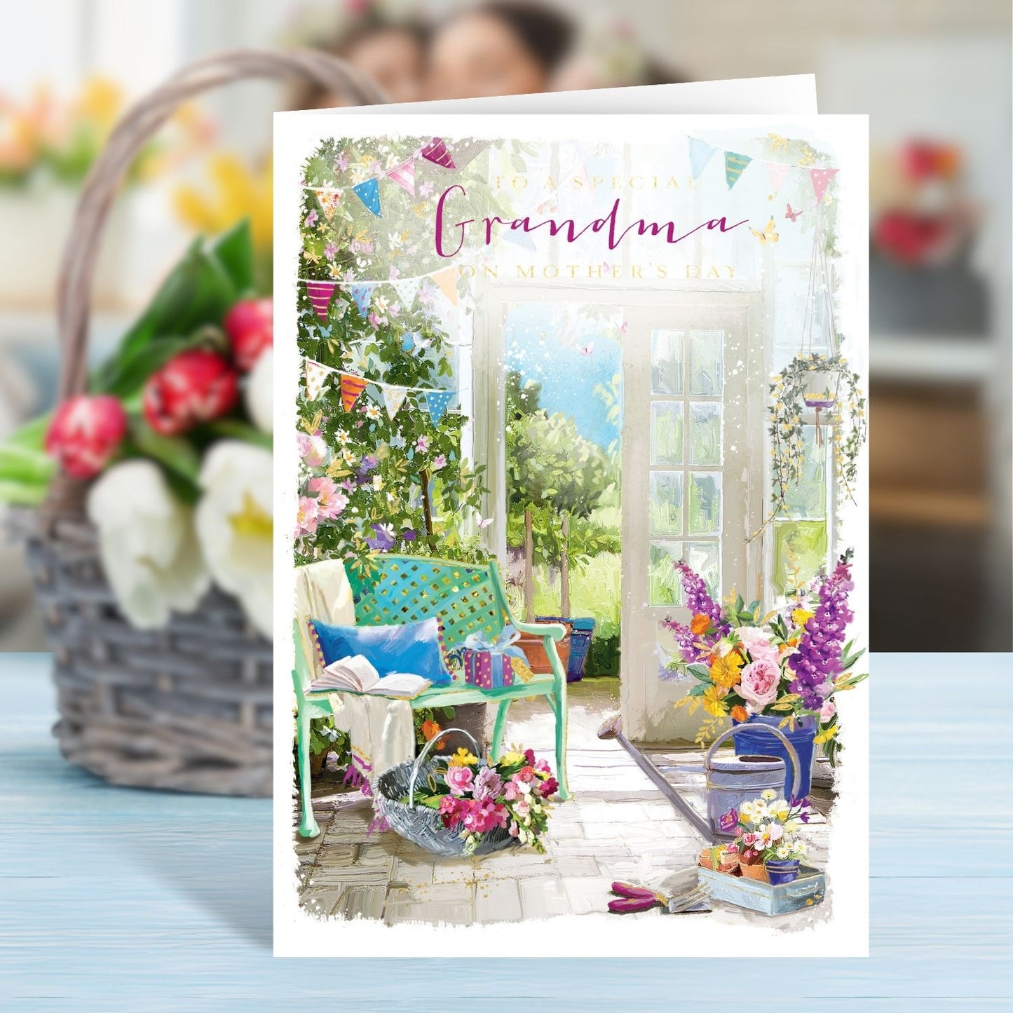 To A Special Grandma Green Thumb Paradise Traditional Mother's Day Greeting Card