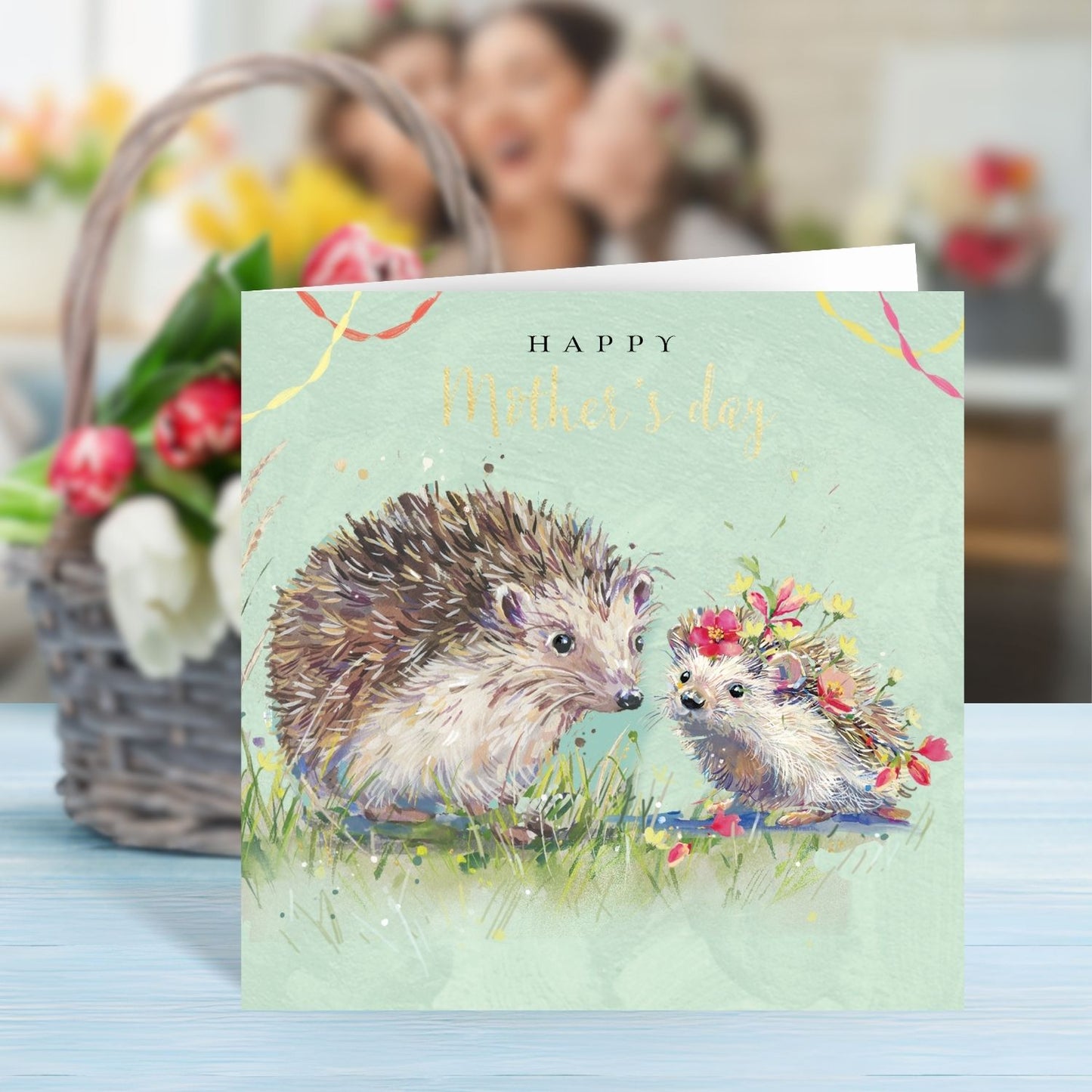 Happy Mother's Day Hedge-Hug-Tastic Mother's Day Hand-Finished Greeting Card