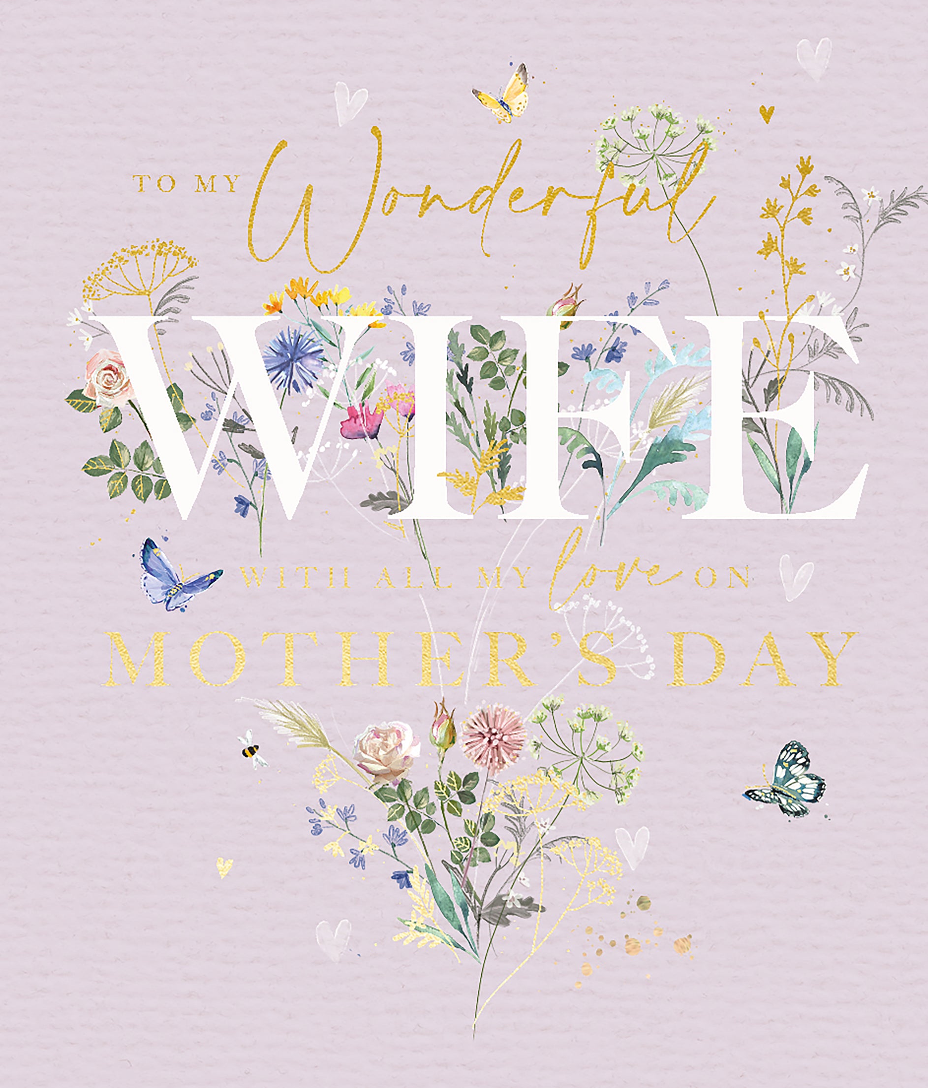 To My Wonderful Wife Mum's Wonderland Artistic Mother's Day Greeting C ...