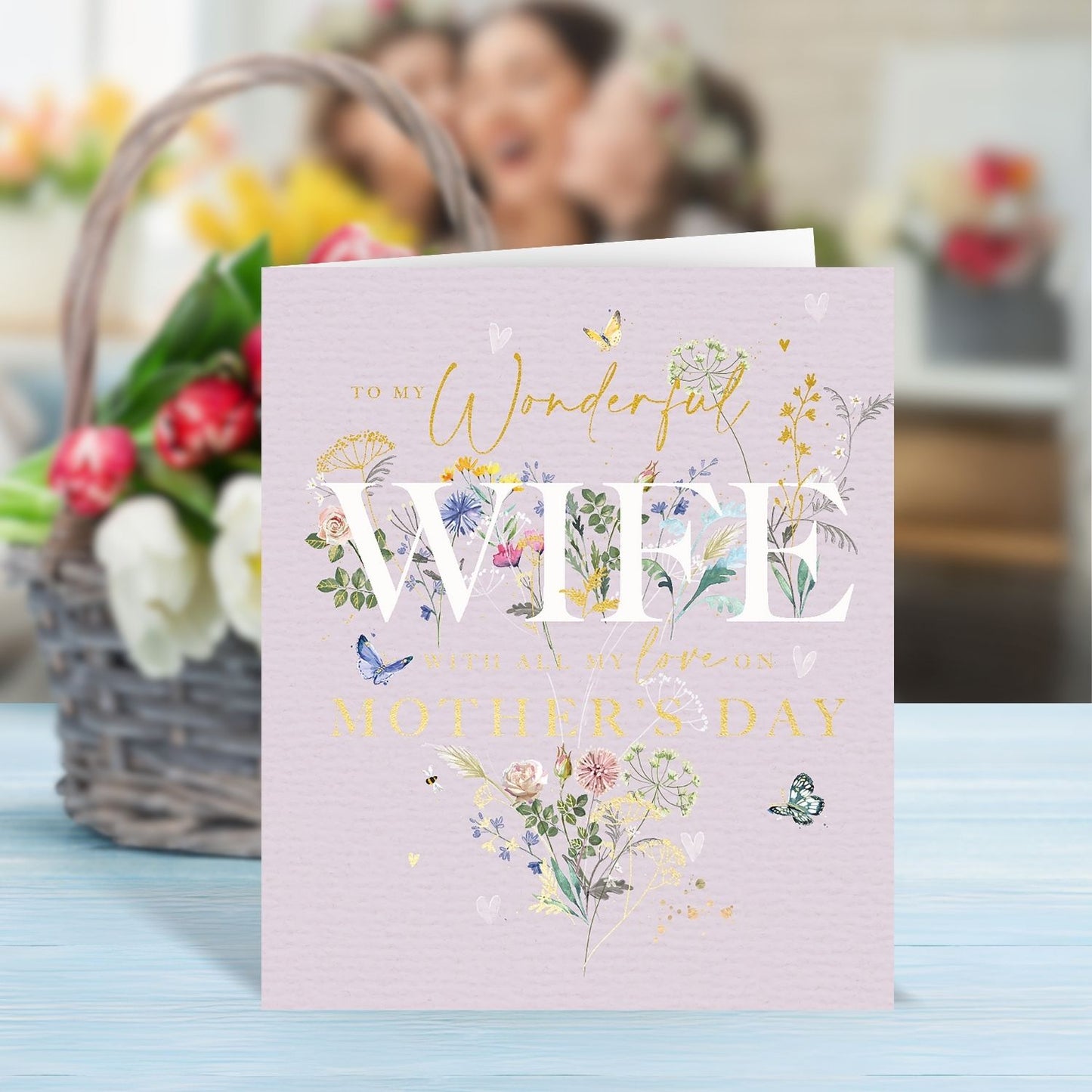 To My Wonderful Wife Mum's Wonderland Artistic Mother's Day Greeting Card