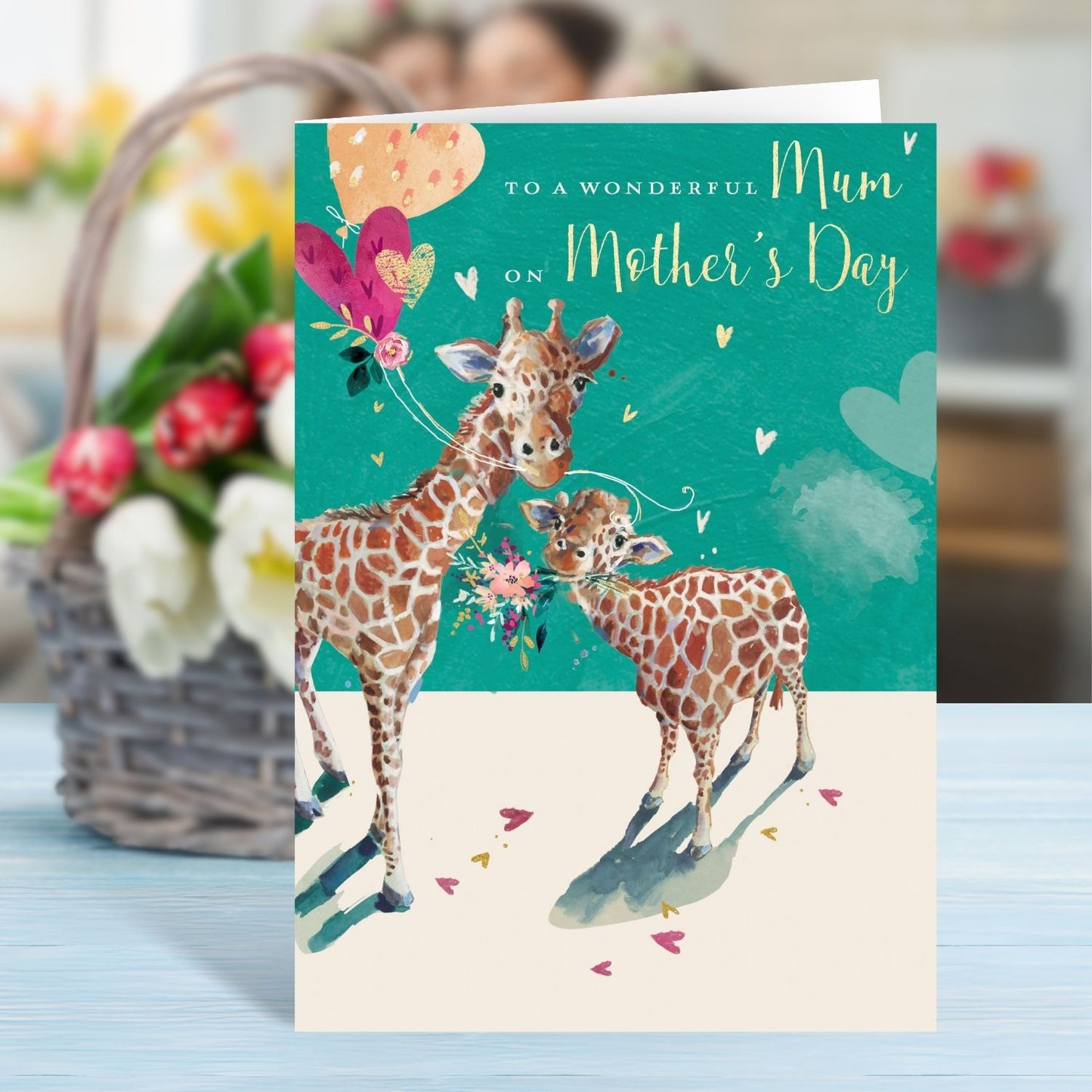 To A Wonderful Mum Giraffe-Tastic Love Hand-Finished Mother's Day Greeting Card
