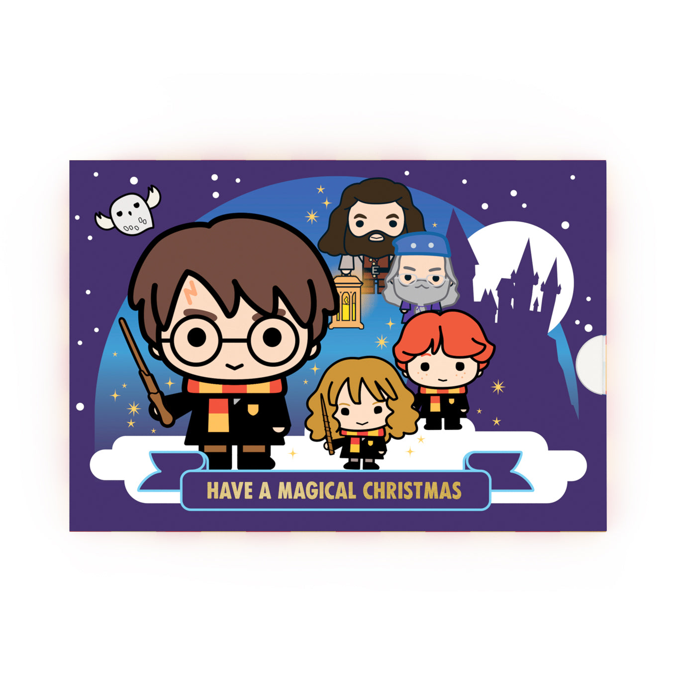 Harry Potter Hogwarts Music Box Card Musical Christmas Card