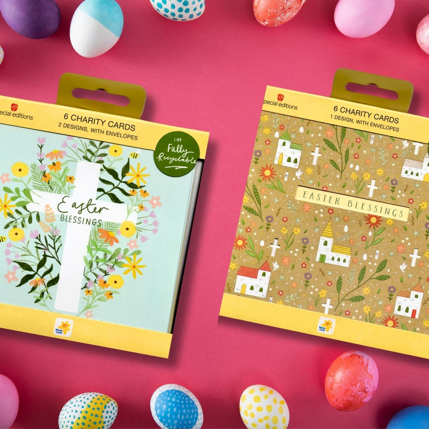 Pack Of 6 Marie Curie Easter Blessings Easter Cards Charity Greeting Cards