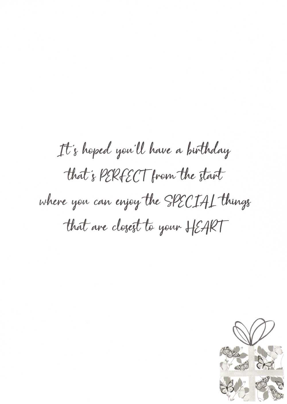 Lovely Daughter Butterflies Embellished Birthday Greeting Card