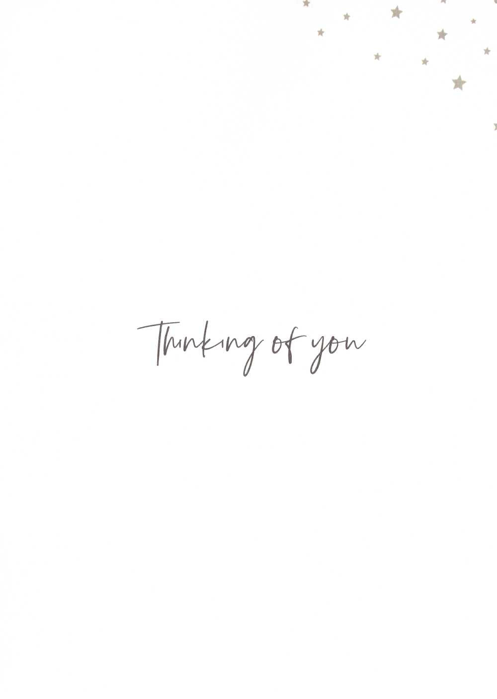 Thinking Of You Embellished Stars Sympathy Greeting Card