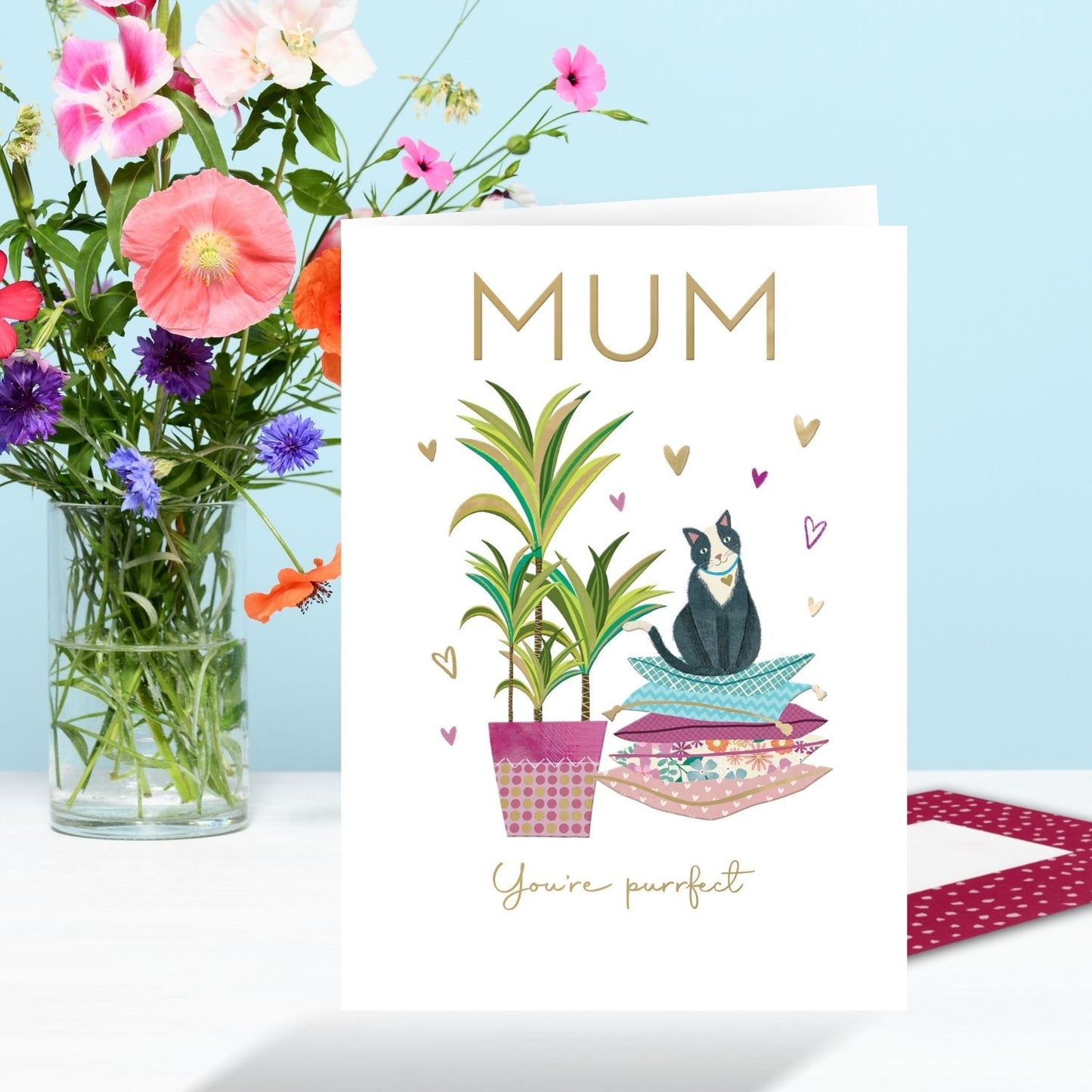 Mum You're Purrfect Happiness Mother's Day Contemporary Greeting Card