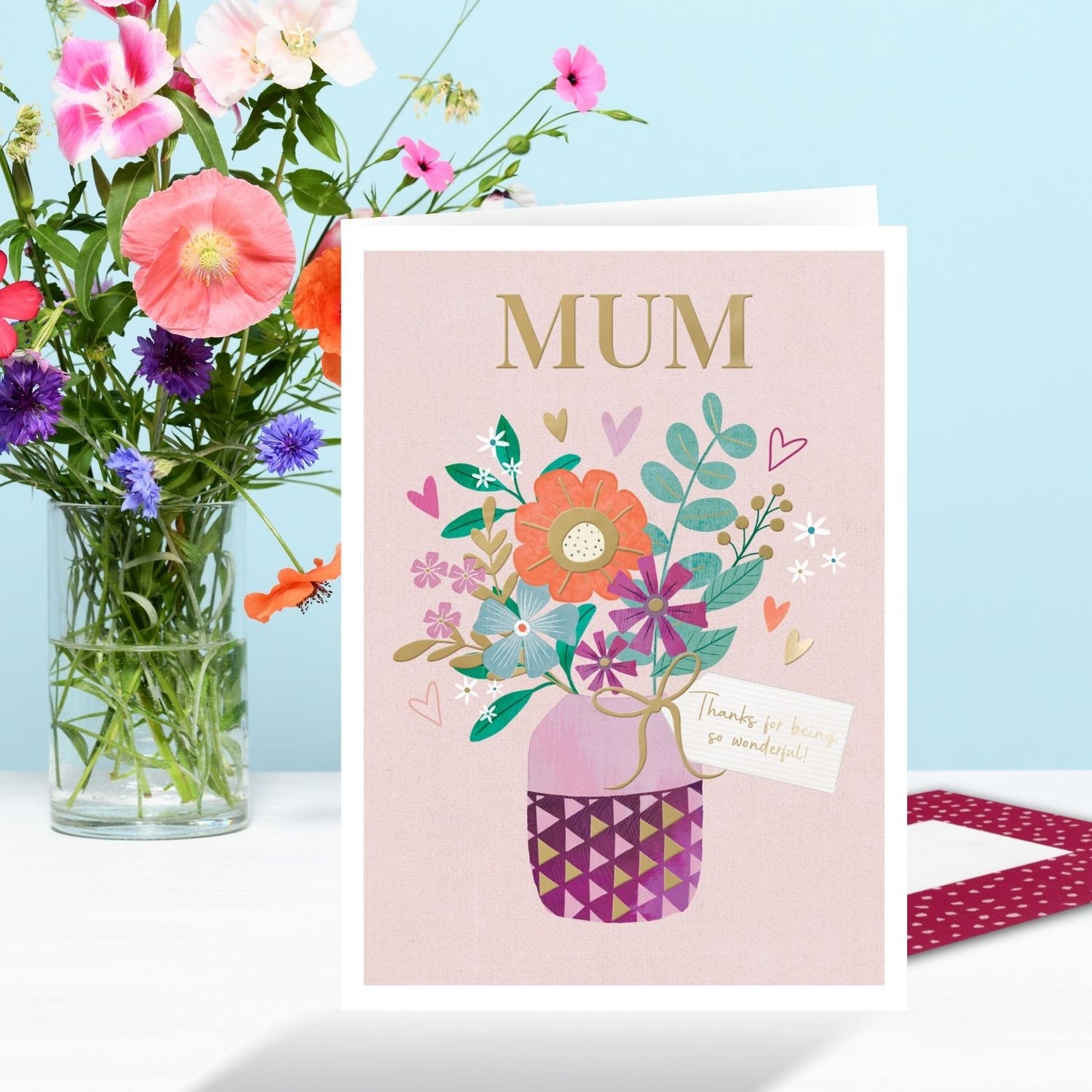 Wonderful Mum Bloom With Happiness! Mother's Day Contemporary Greeting Card