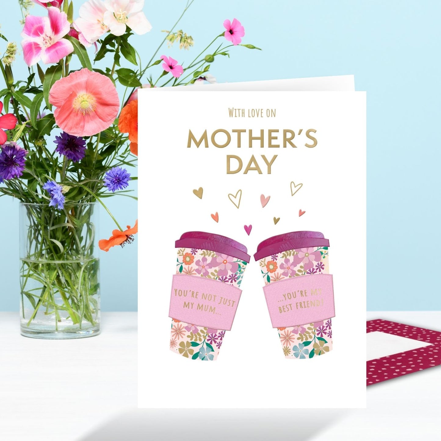 Mother My Best Friend Blooming Besties Forever! Mother's Day Greeting Card