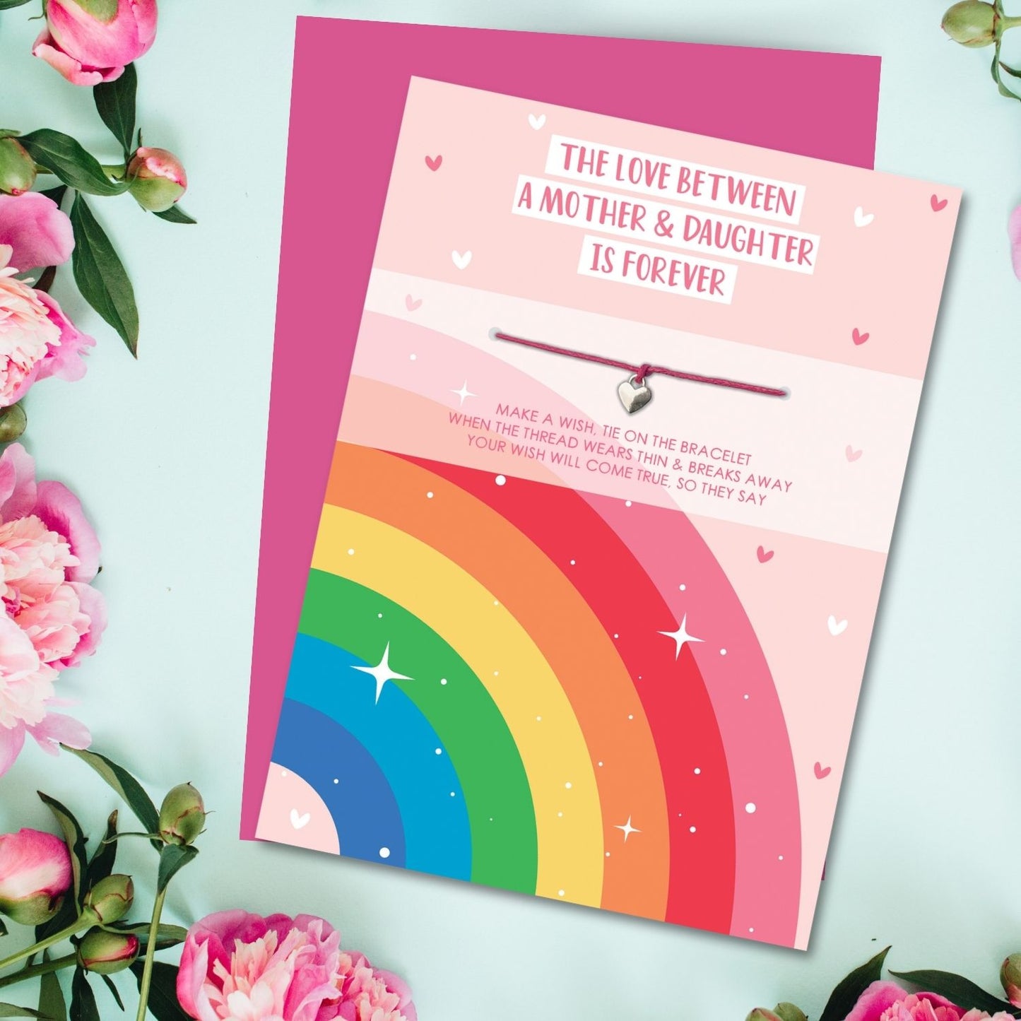 Bracelet Love Between Mother And Daughter Mother's Day Card & Gift Greeting Card