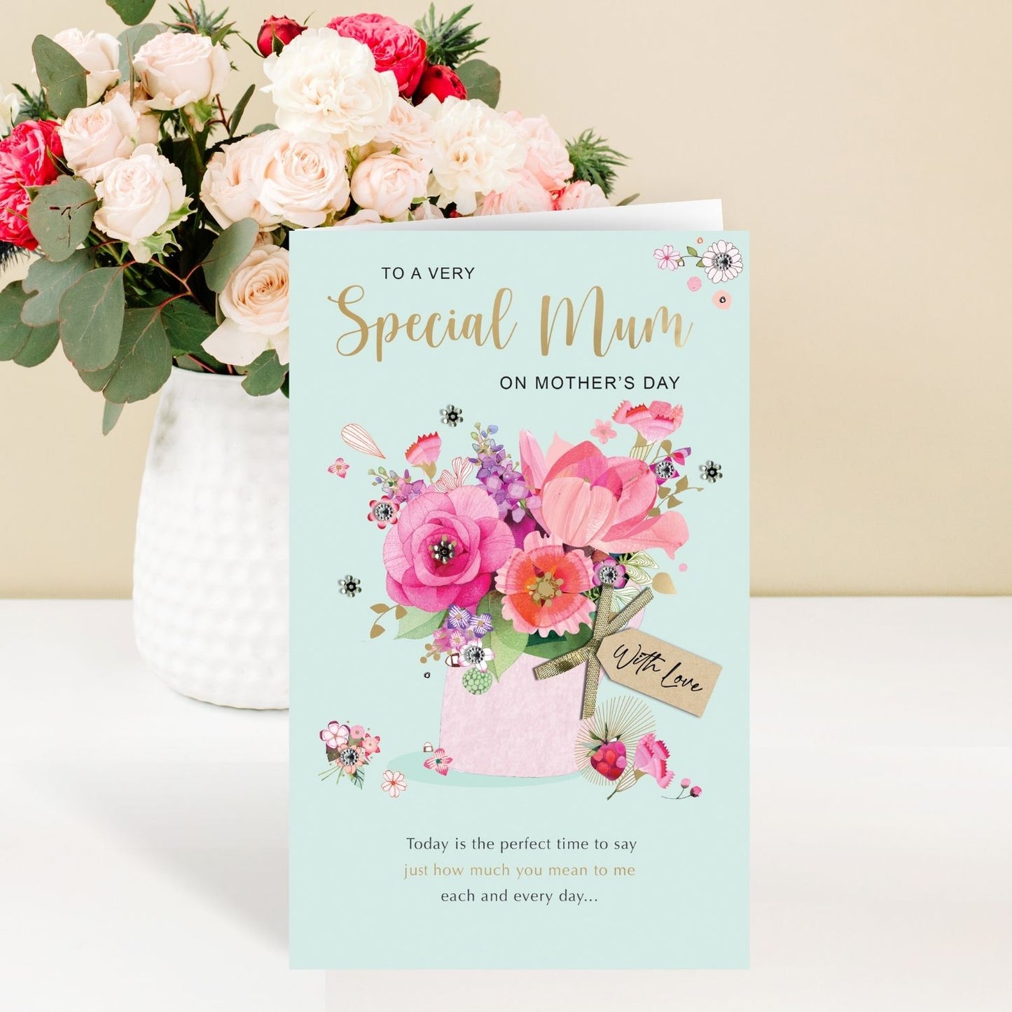 Very Special Mum Love In Bloom Mother's Day Hand-Finished Greeting Card