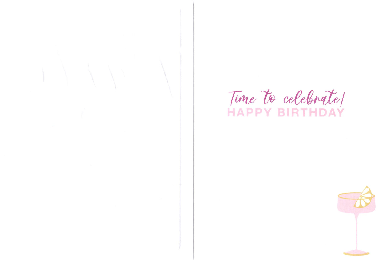 Let's Party Cocktail Celebrate! Birthday Card