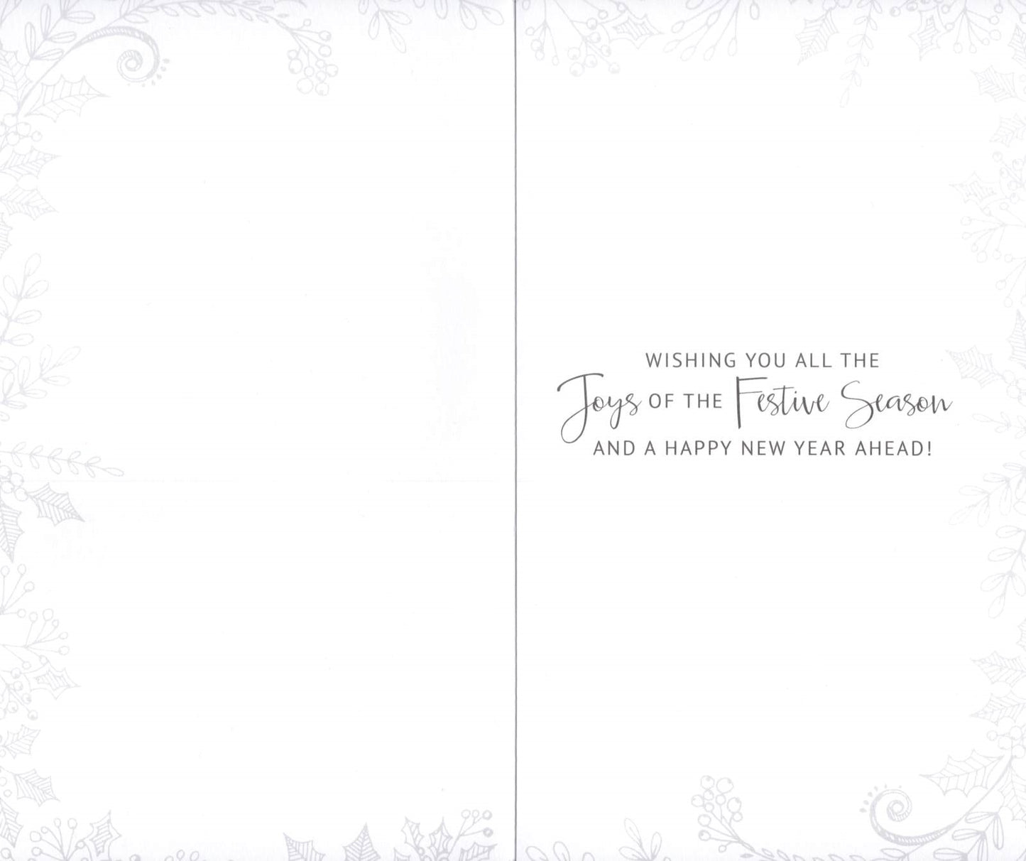 To All Of You Baubles Embellished Christmas Card Hand-Finished