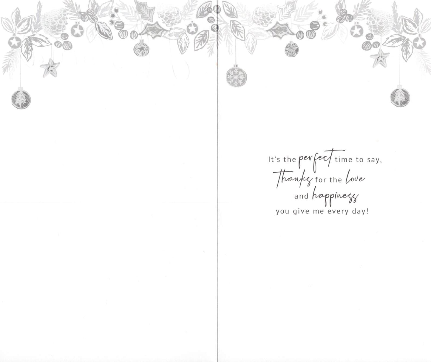 Husband Xmas Spirit Embellished Christmas Card Hand-Finished