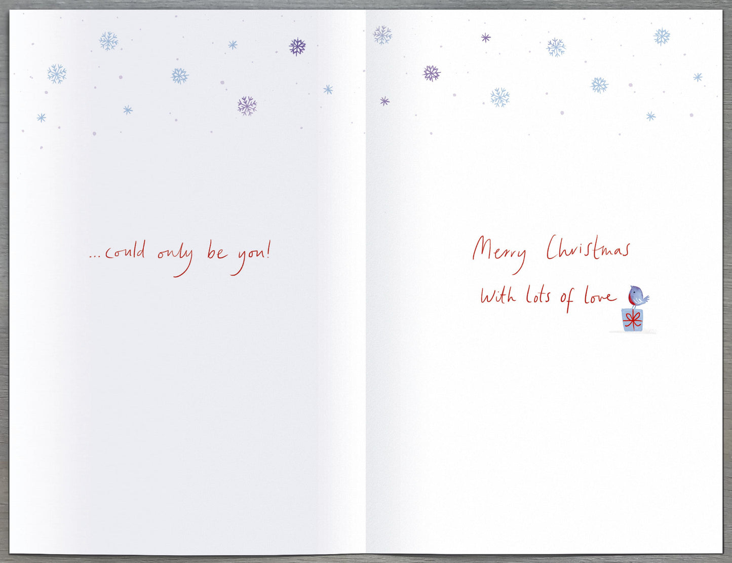 For My Husband Cute Foxes Cut Out Luxury Christmas Card
