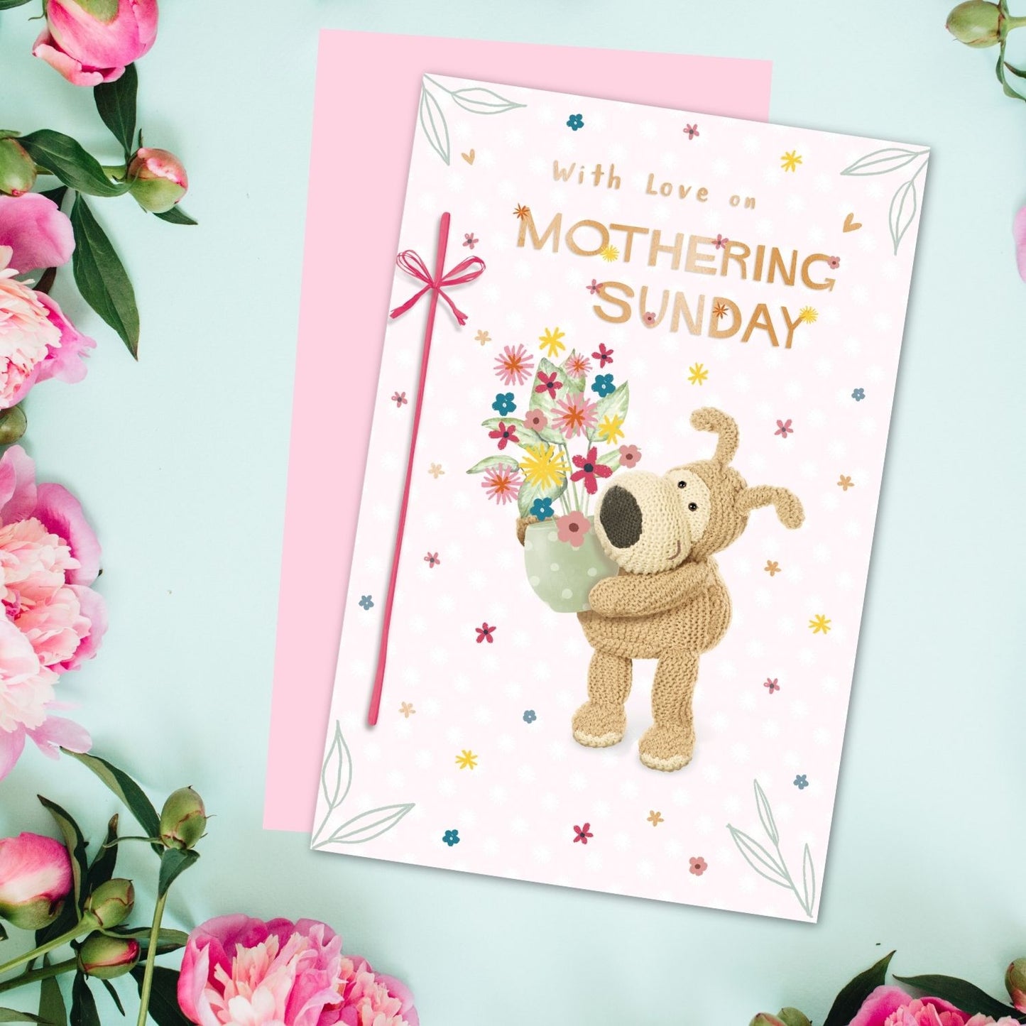 Boofle With Love On Mothering Sunday Cute Mother's Day Greeting Card
