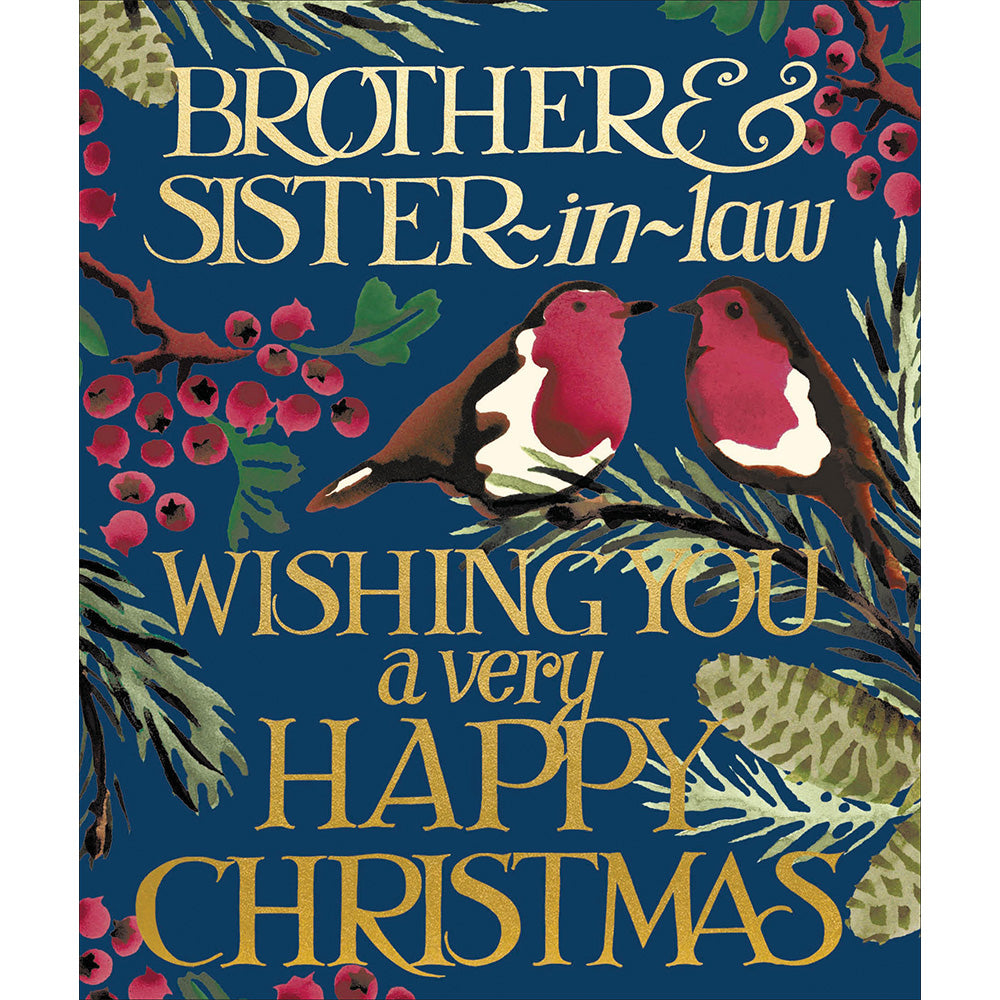 WHITE COTTON CARDS Weihnachtskarte Brother & Sister-in-Law – Handgefertigt, 16x16 Cm