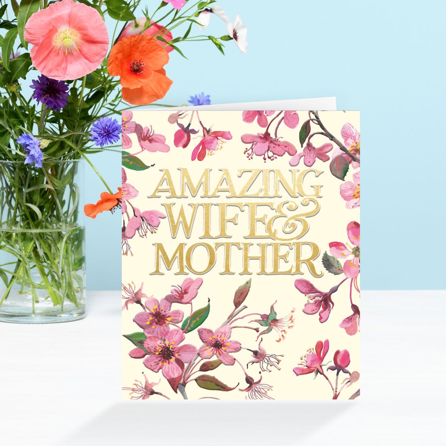 Emma Bridgewater Wife & Mother Bloom Artistic Mother's Day Greeting Card