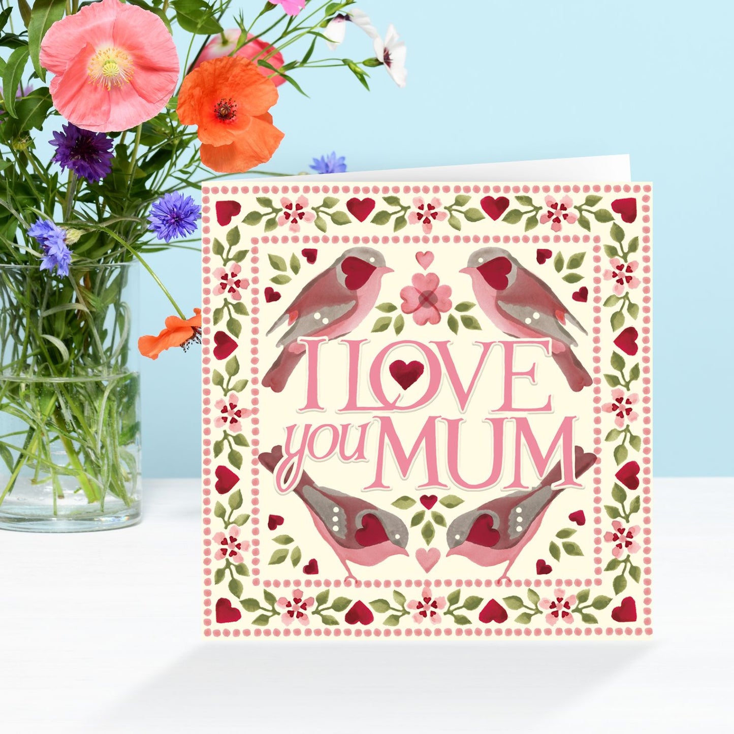 Emma Bridgewater I Love Mum Tweetheart Bird Artistic Mother's Day Greeting Card