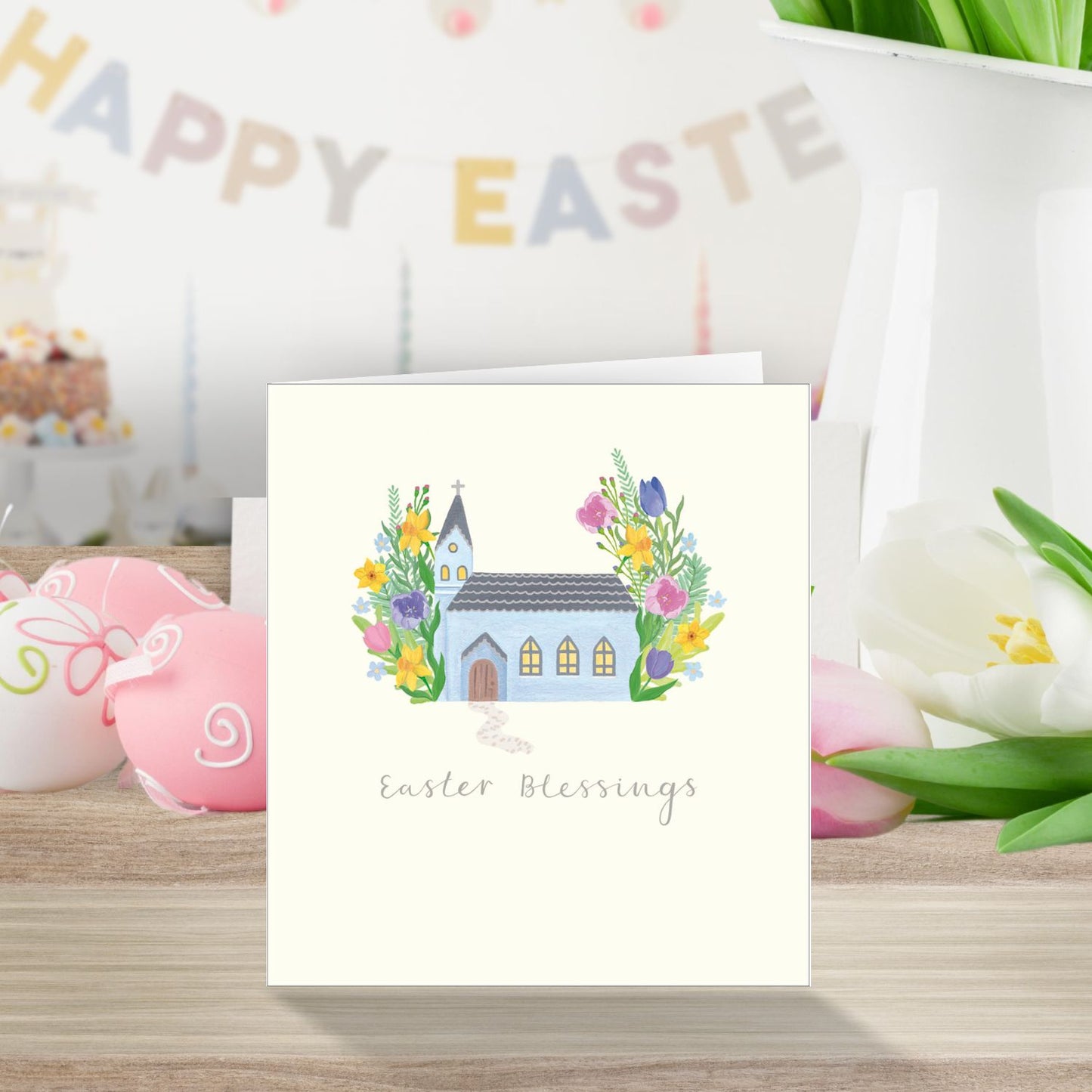 Pack Of 5 Easter Blessings Divine Bloom Contemporary Pack Of Greeting Cards