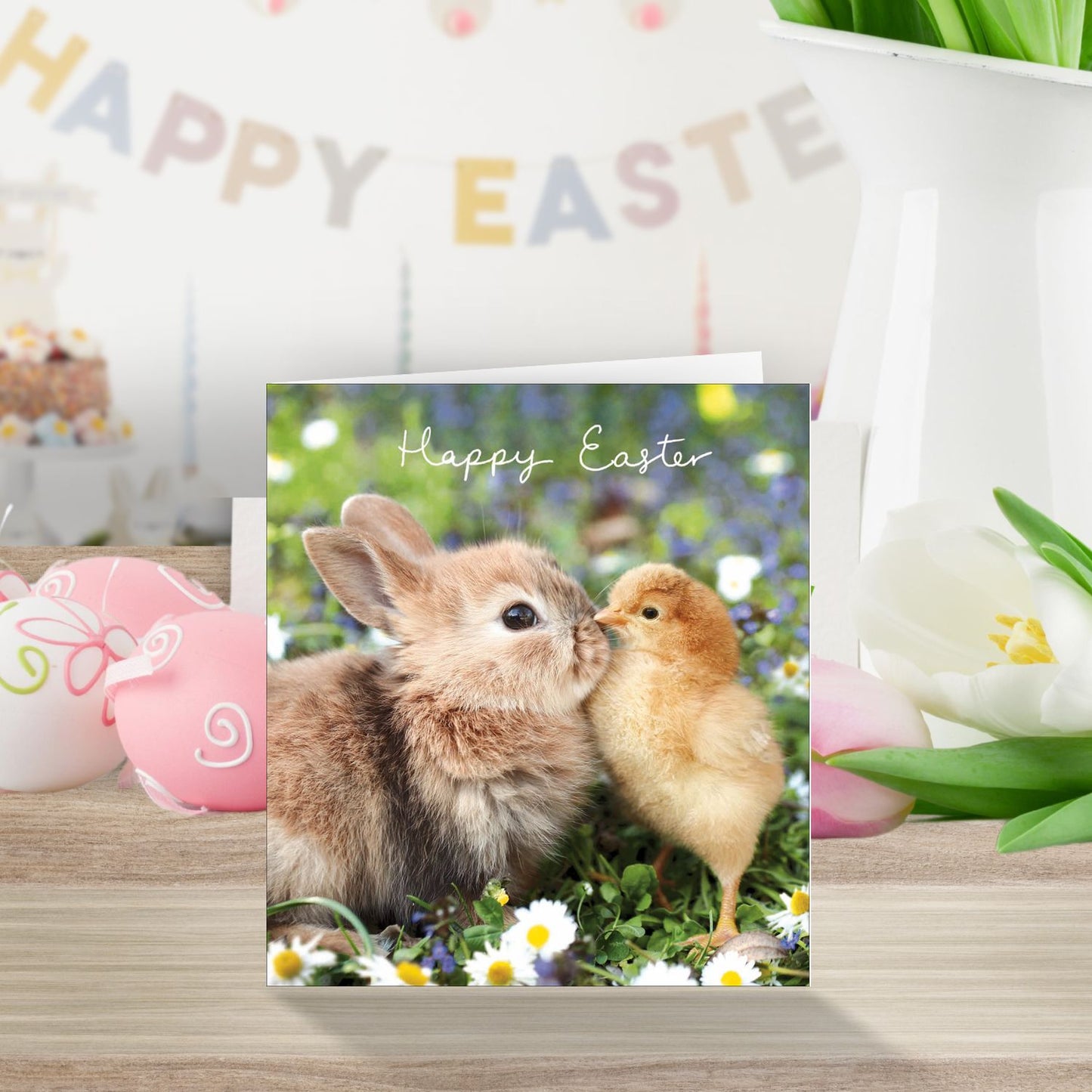 Pack Of 5 Happy Easter Hoppy Together Easter Cute Pack Of Greeting Cards