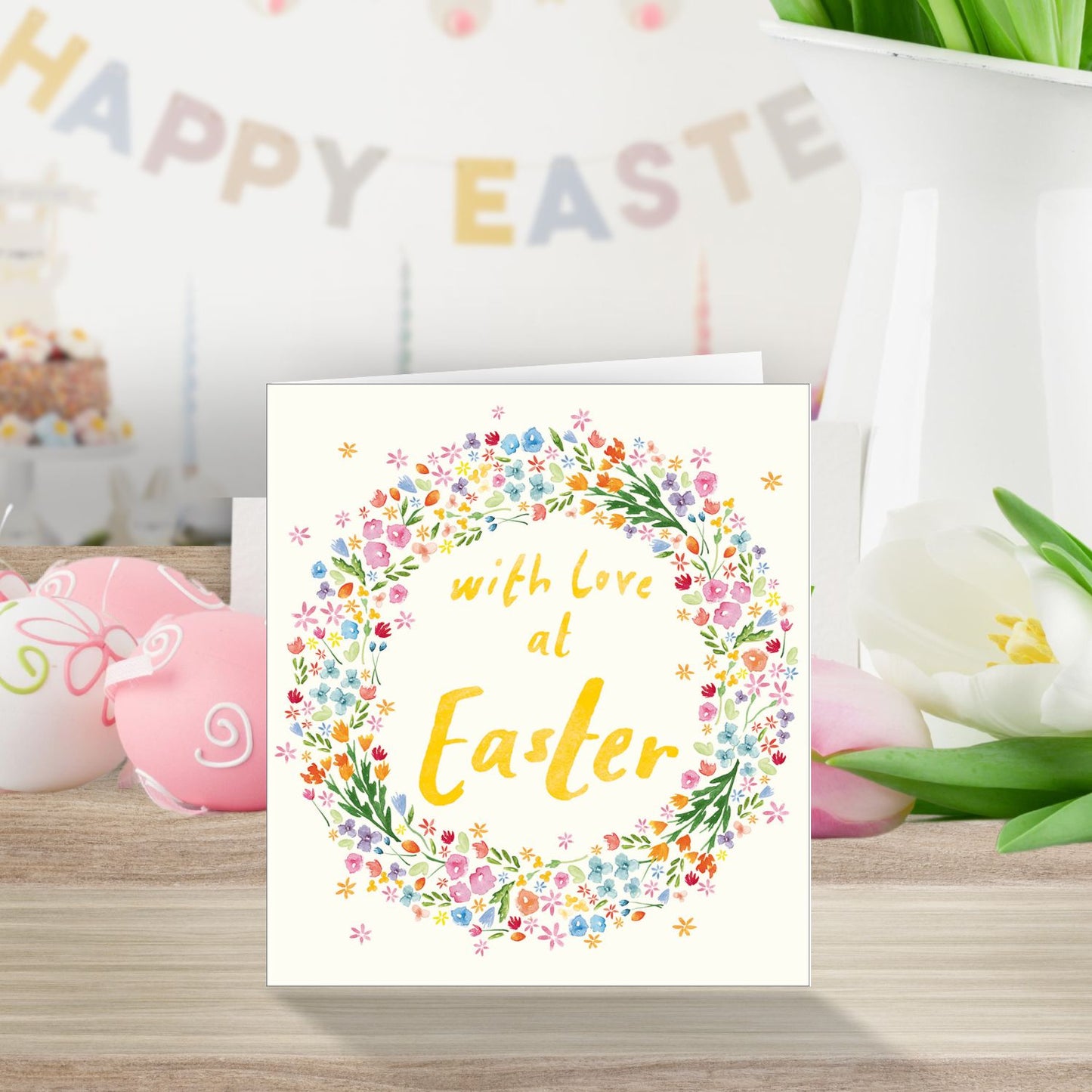 Pack Of 5 With Love Spring Has Sprung Easter Artistic Pack Of Greeting Cards