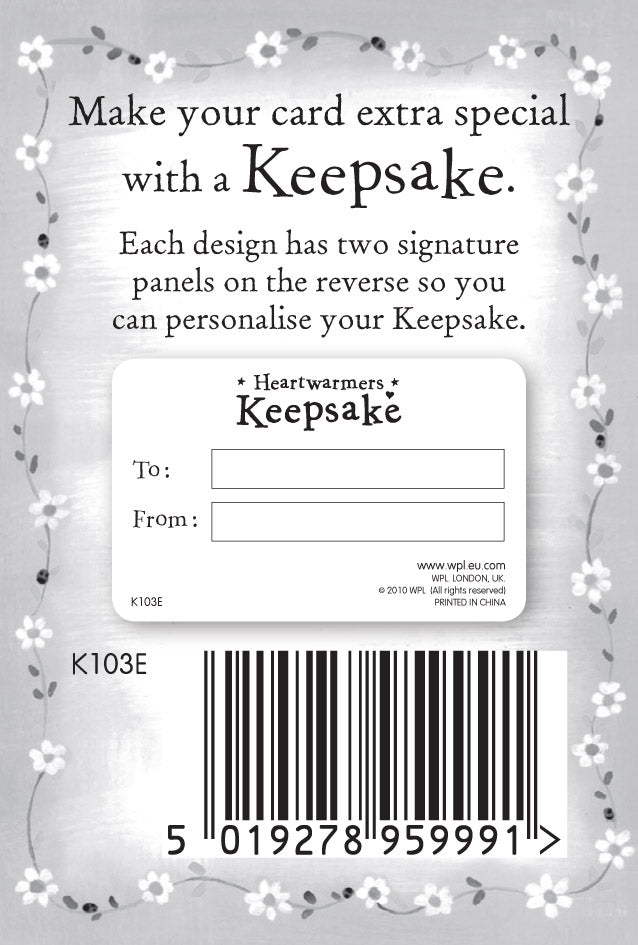 I Miss You Heartwarmers Keepsake Credit Card & Envelope