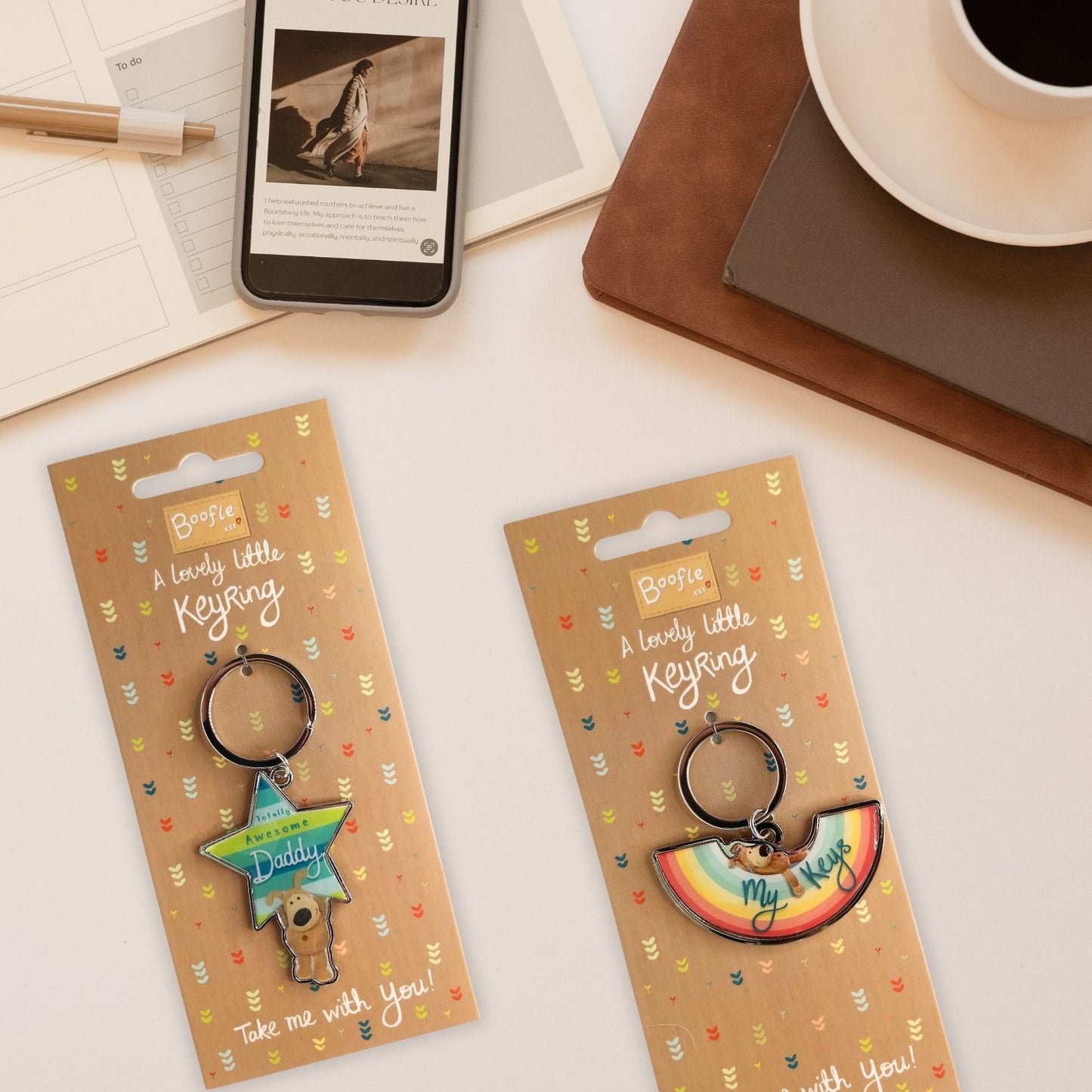 Boofle Best Friend Star Struck Pup! Keyring Gift Idea