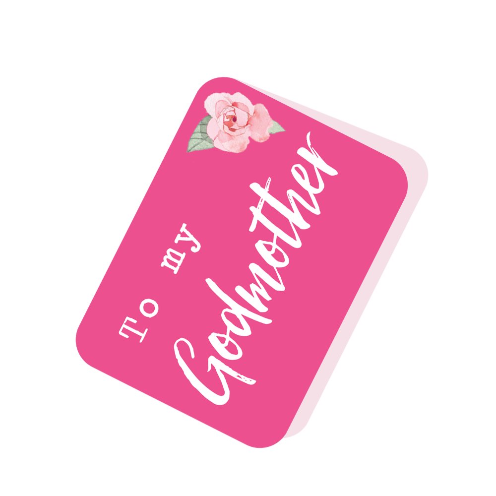To My Godmother Pink Tag