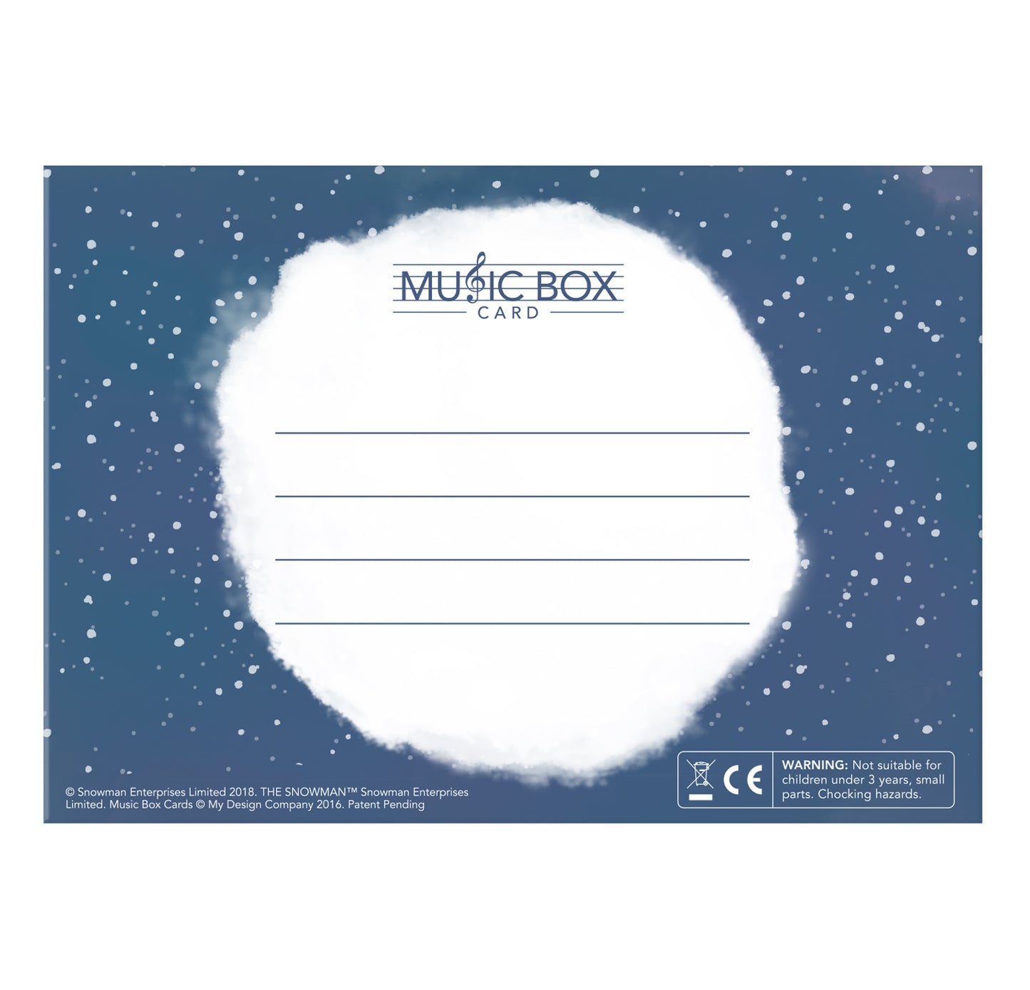 The Snowman Music Box Card Novelty Dancing Musical Christmas Card