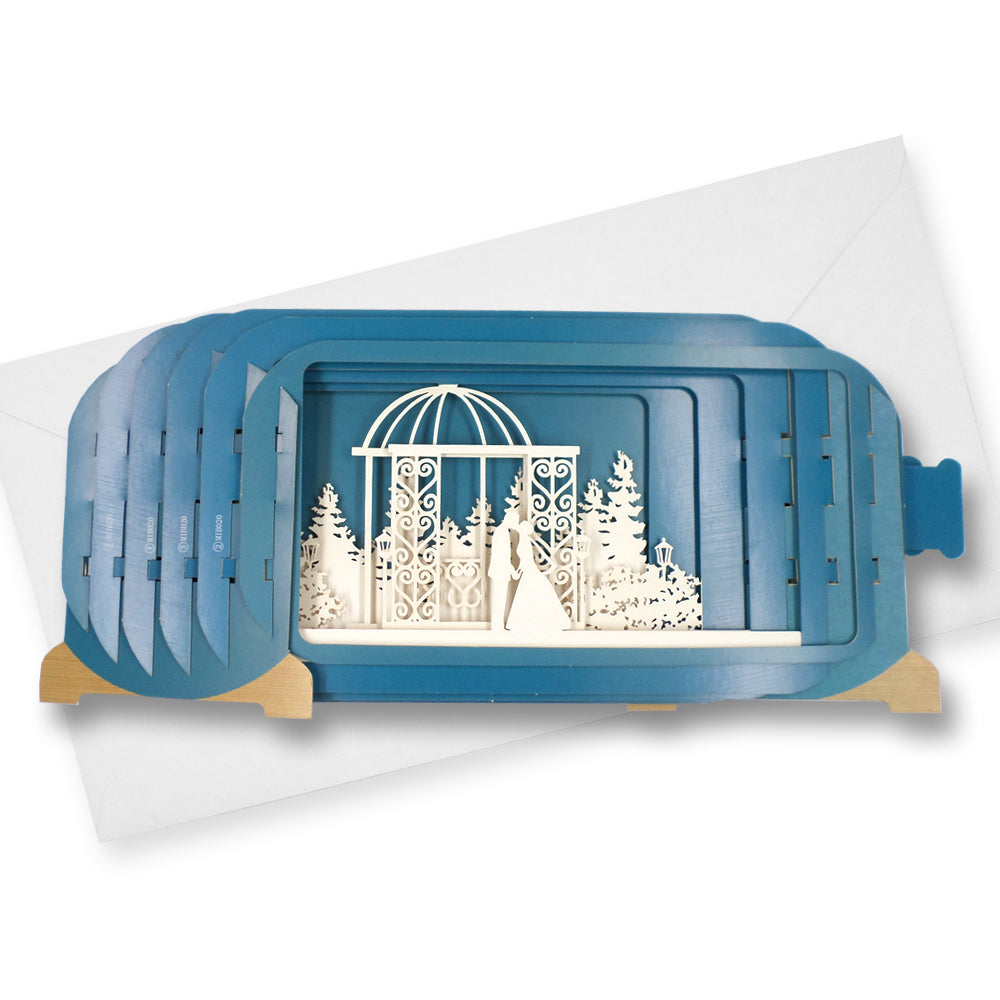 Message In A Bottle Wedding Day Pop Up Wedding Greeting Card