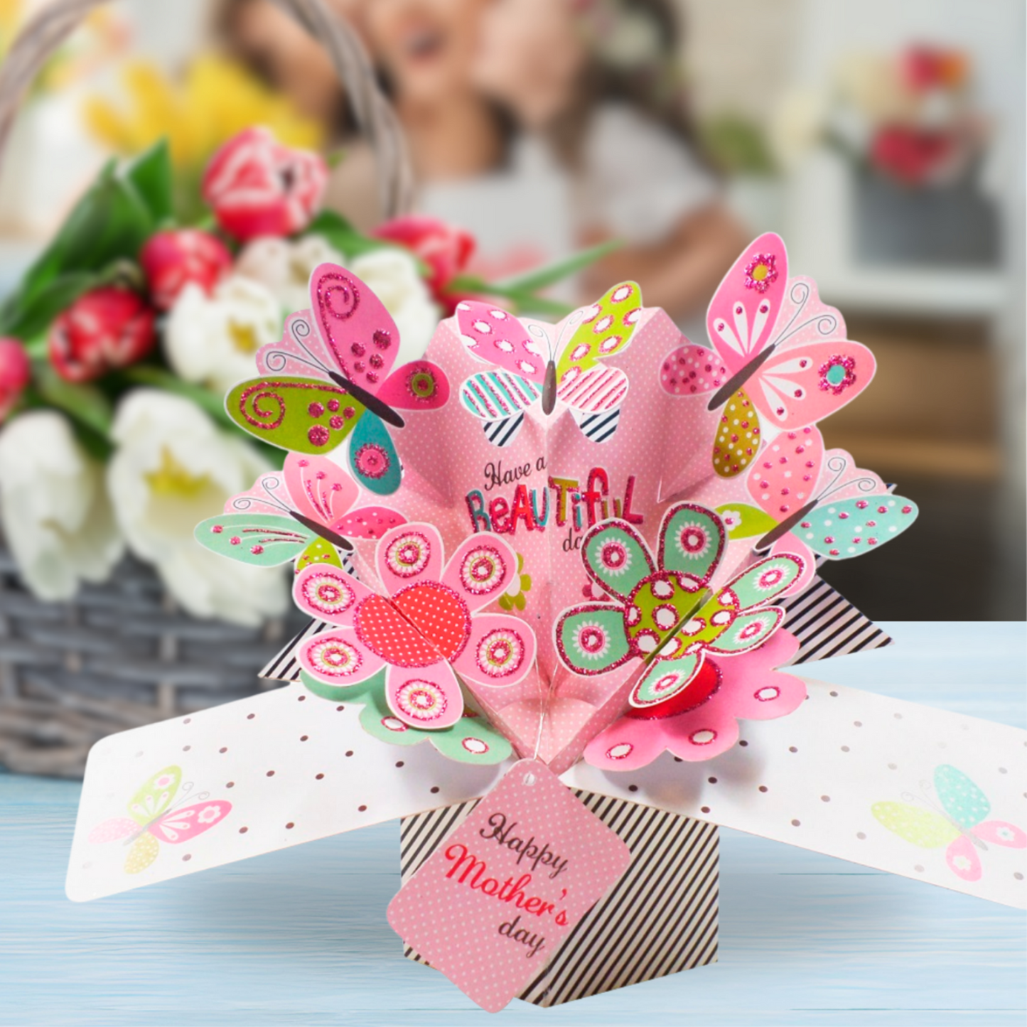 Happy Mother's Day Butterfly Pop-Up Greeting Card