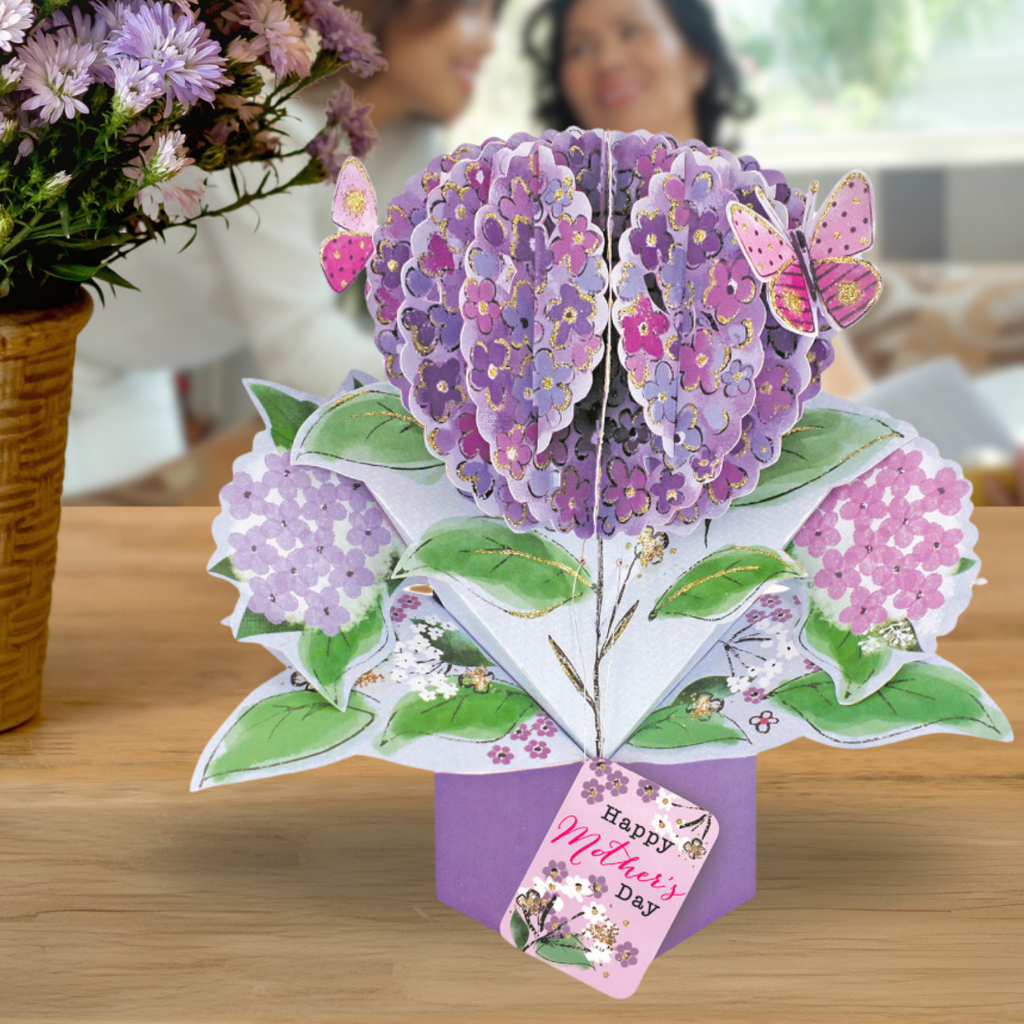 Happy Mother's Day Flowers Pop-Up Greeting Card