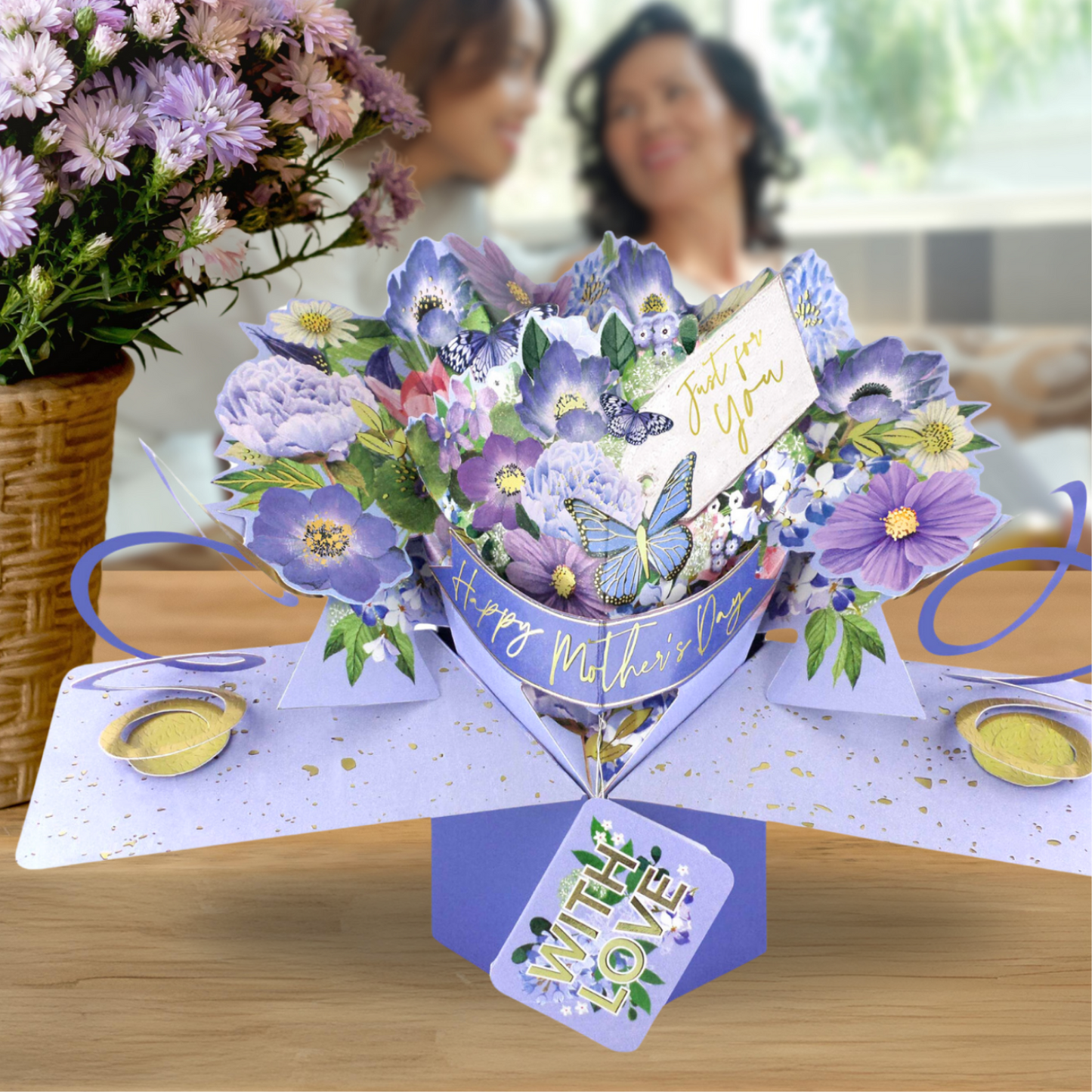Happy Mother's Day Pop Up Bouquet Flowers Mother's Day Greeting Card