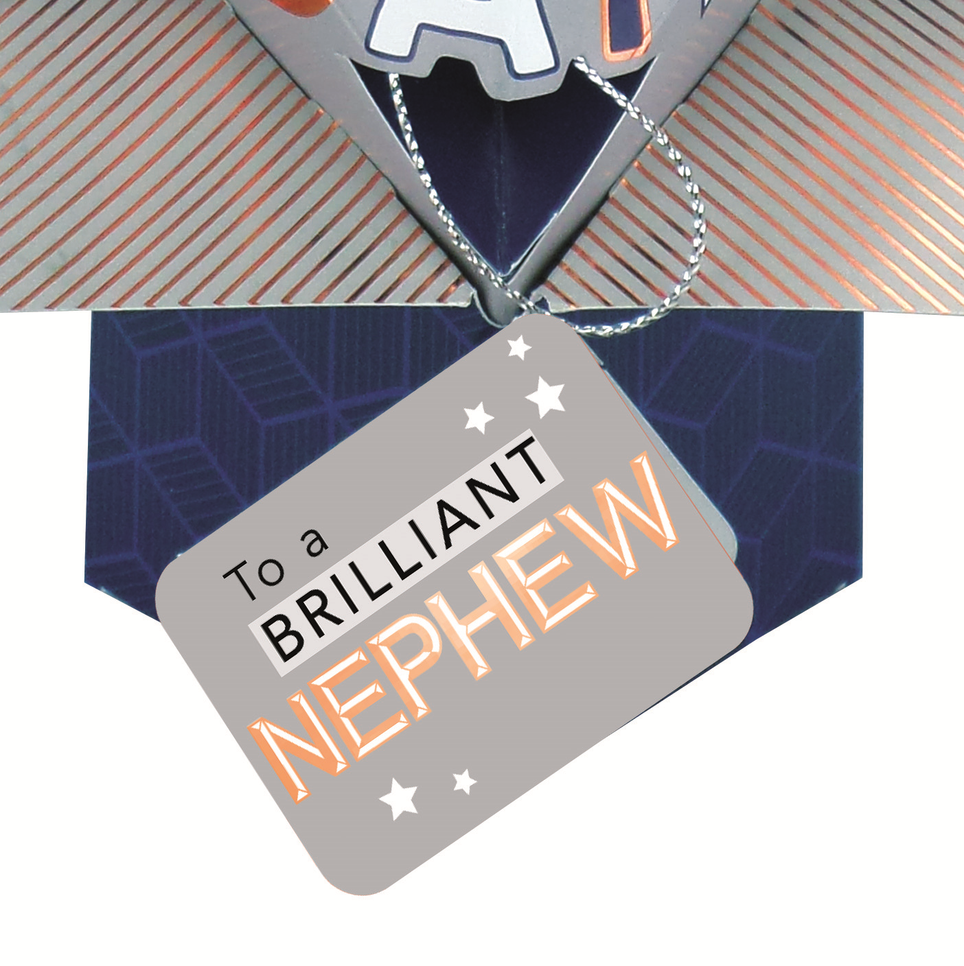 To a Brilliant Nephew Silver Tag