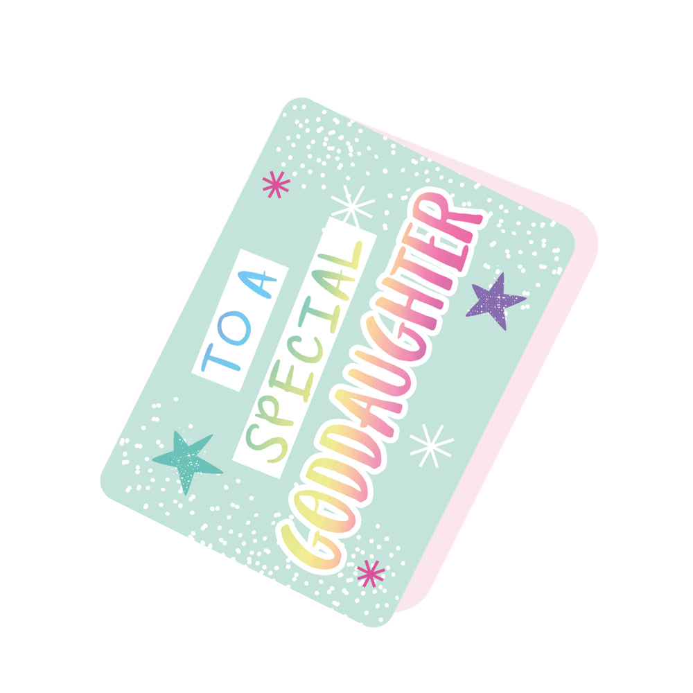 TO A SPECIAL GODDAUGHTER Green Tag
