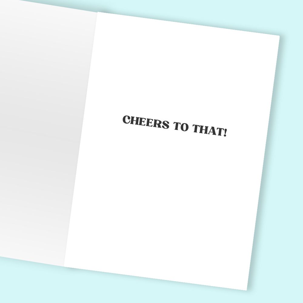 Labels Are For Wine Say It With Pride Greeting Card