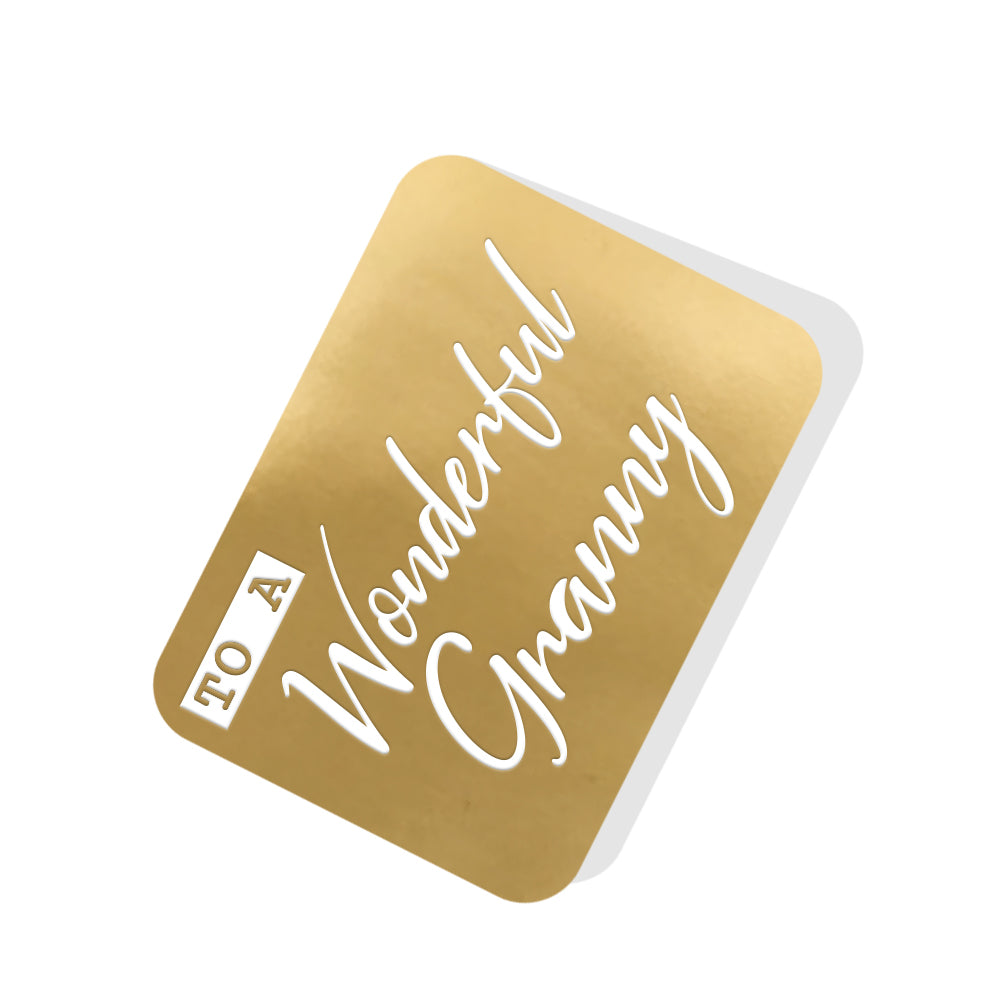 To a Wonderful Granny Gold Tag