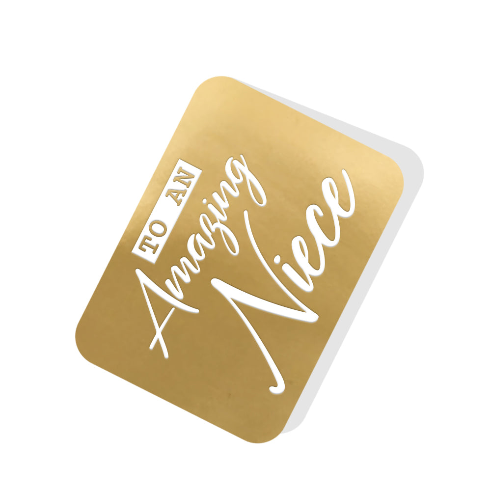 To an Amazing Niece Gold Tag