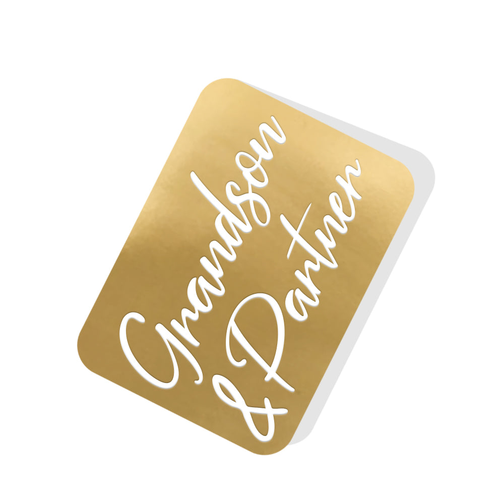 Grandson & Partner Gold Tag